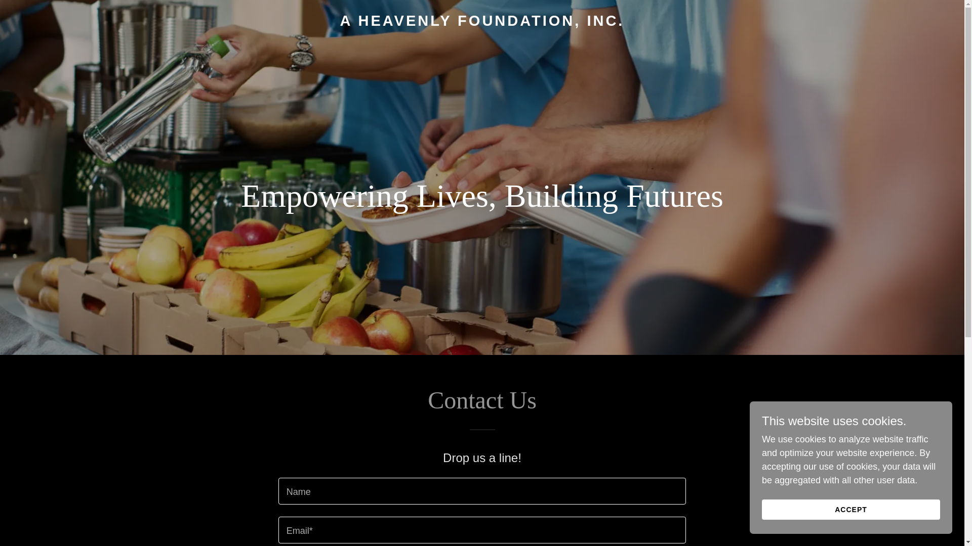 website screenshot of https://heavenly-foundation.org/