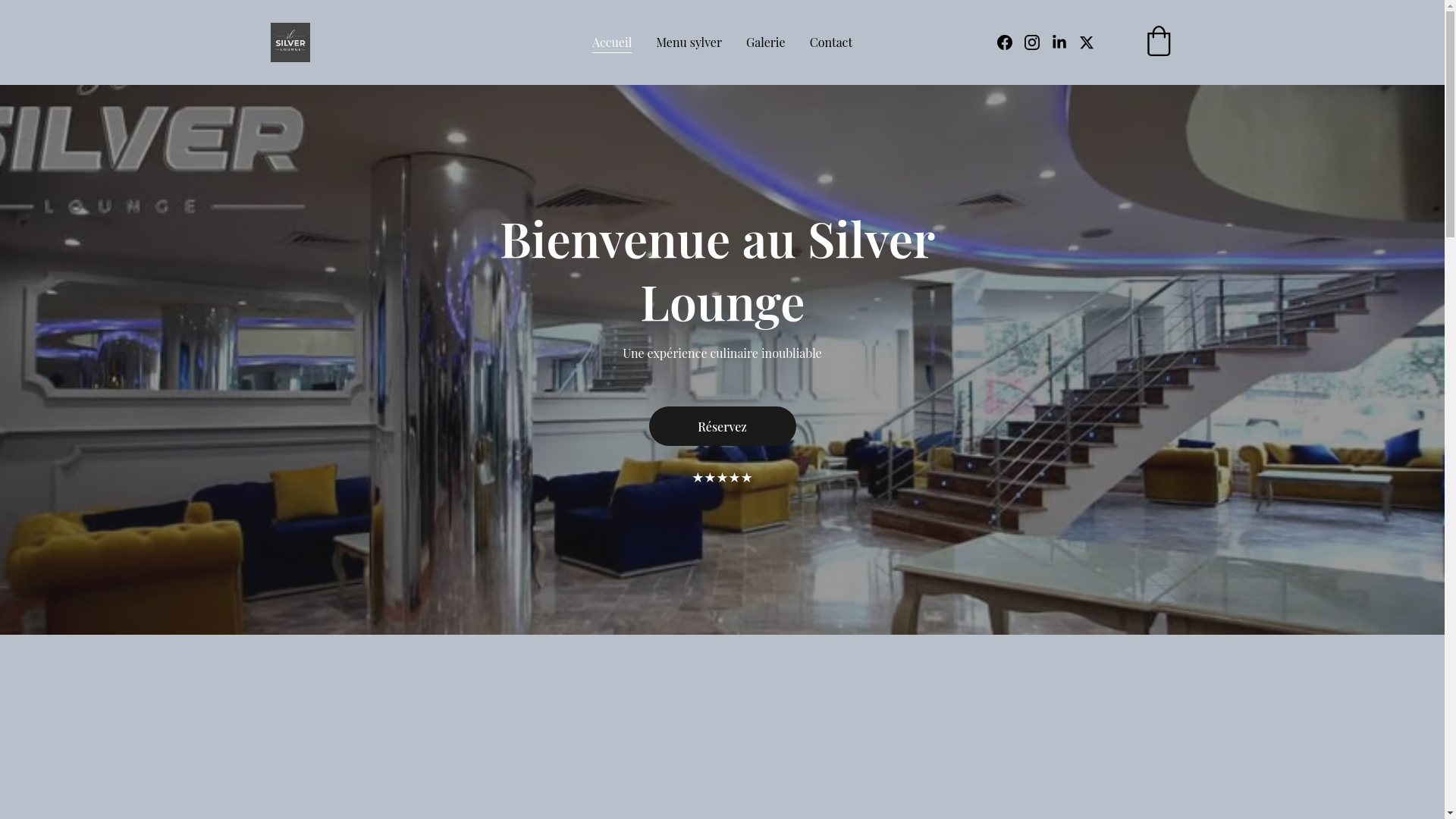 website screenshot of https://silverloungecoffee.com/