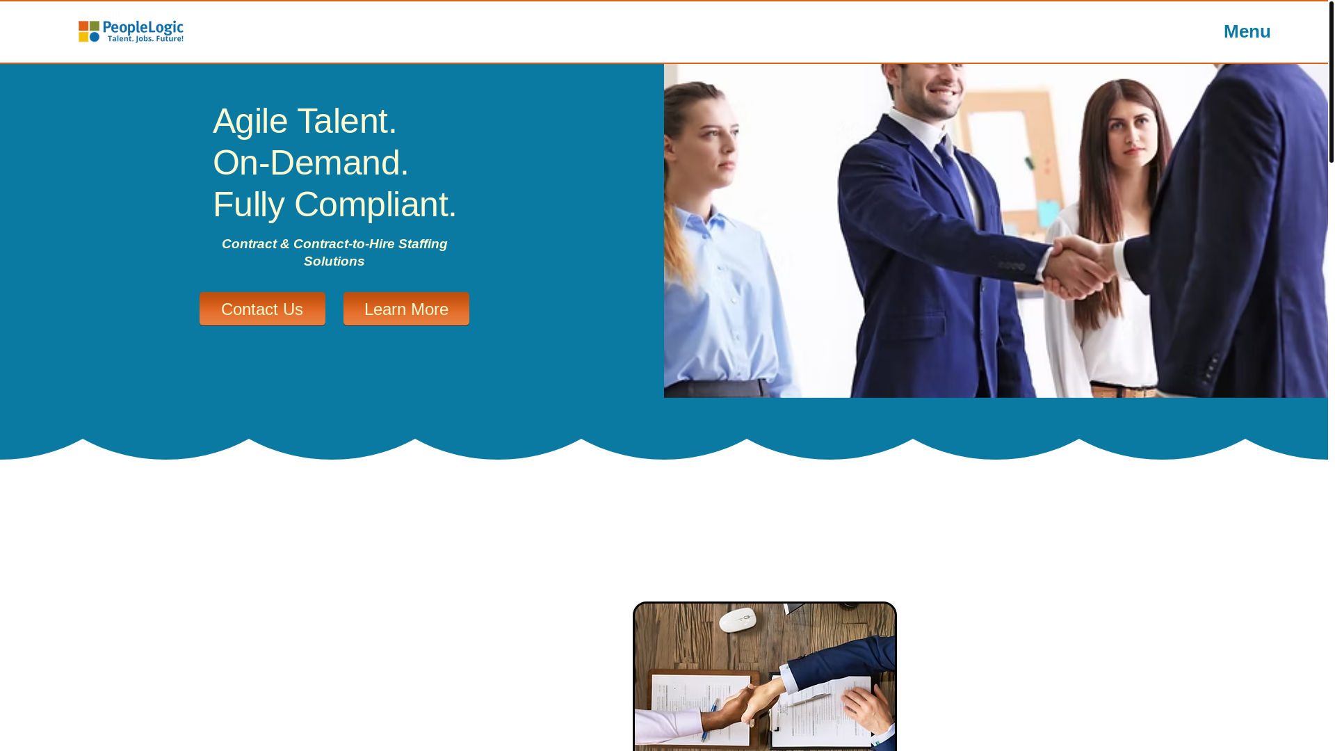 website screenshot of https://peoplelogicrecruitmentusa.com/