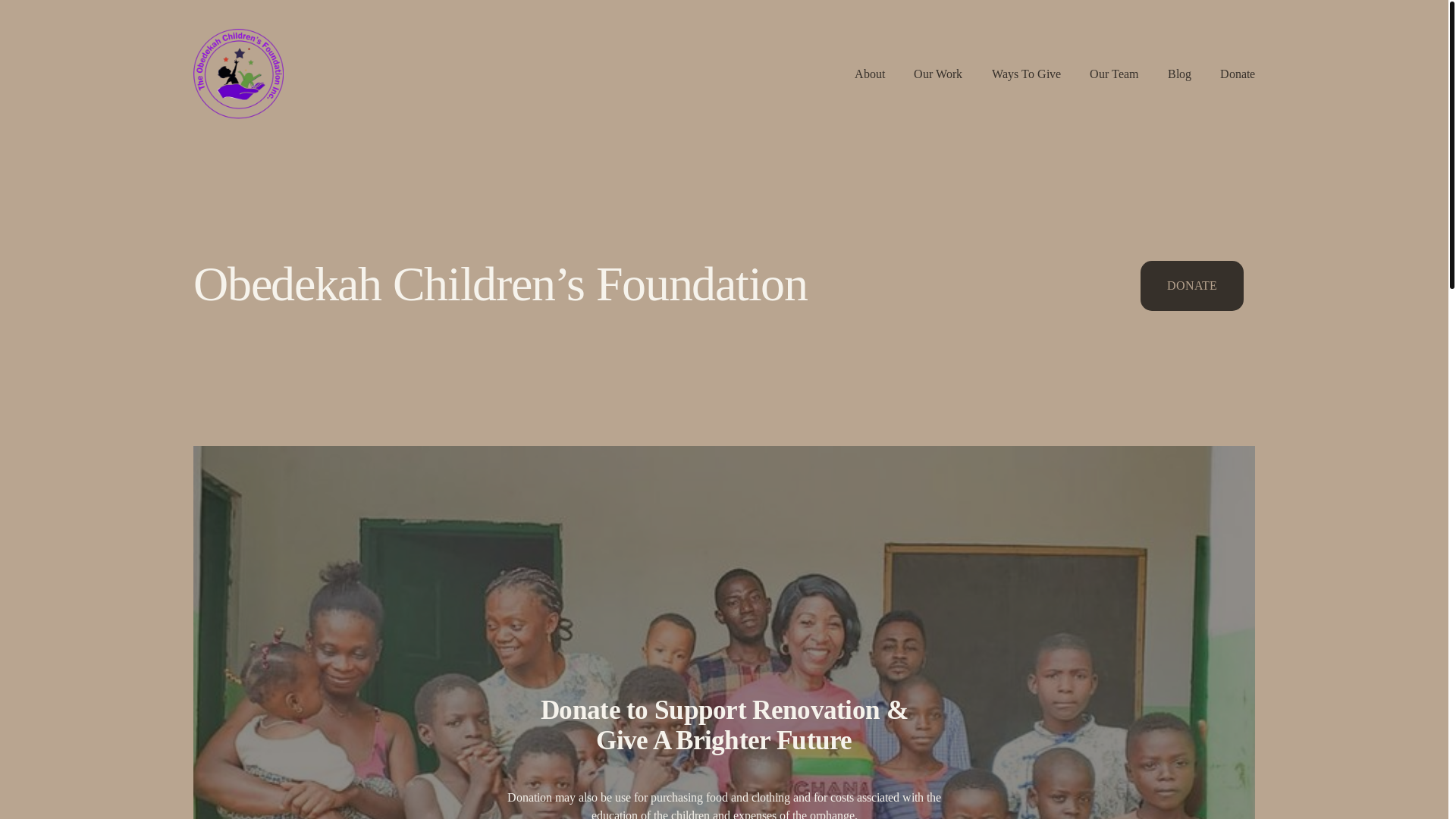 website screenshot of https://obedekah.org/