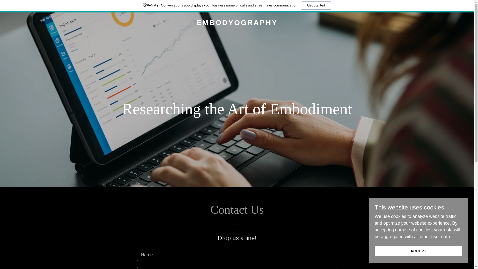 website screenshot of https://embodyography.com/