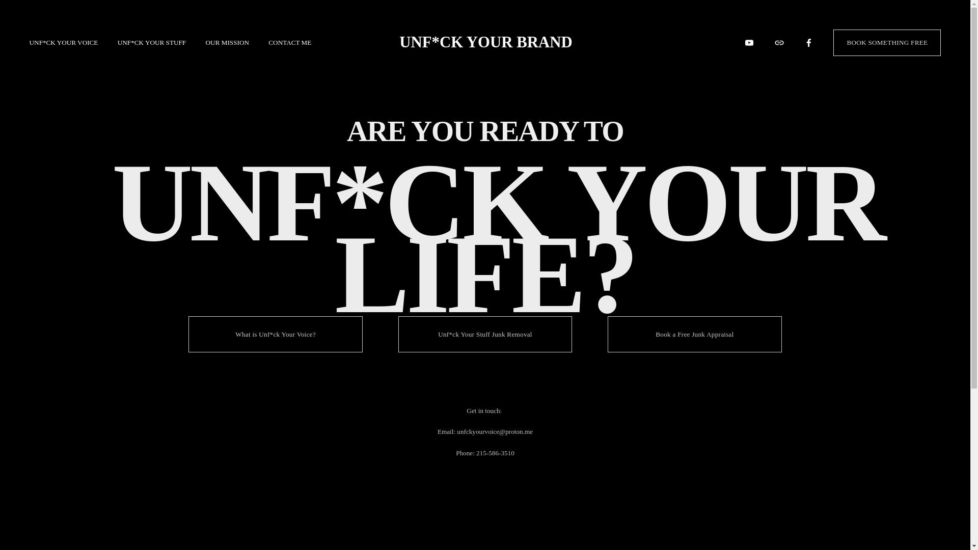 website screenshot of https://unfuckyourbrand.org/