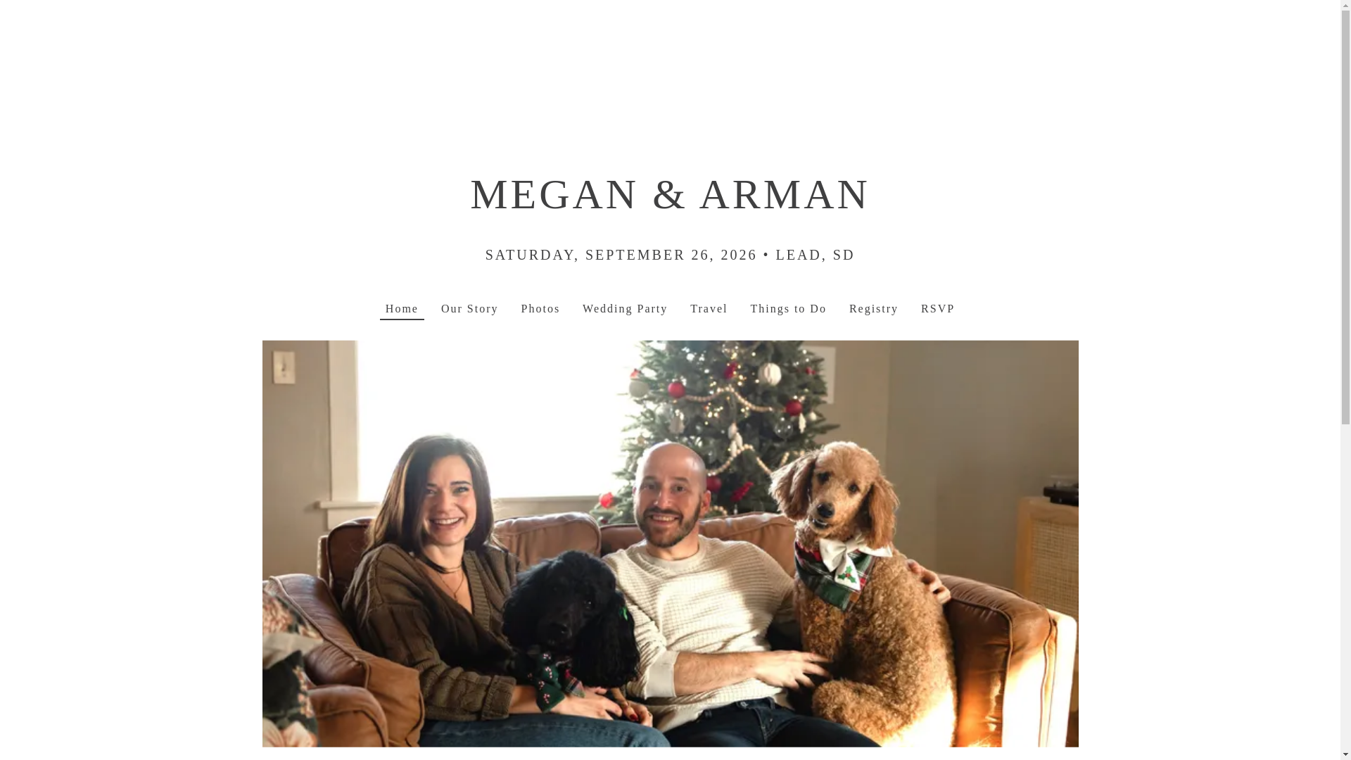 website screenshot of https://kruegovicwedding.com/