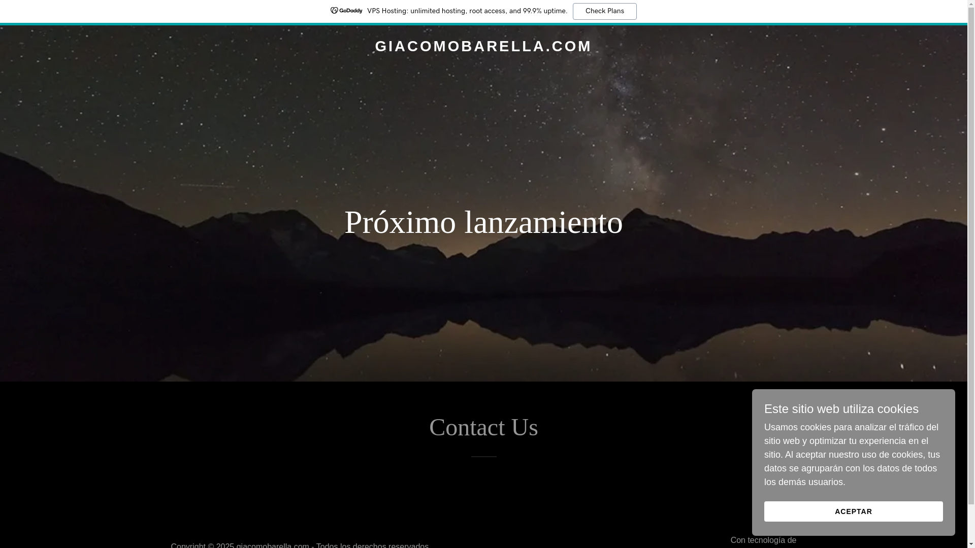 website screenshot of https://giacomobarella.com/