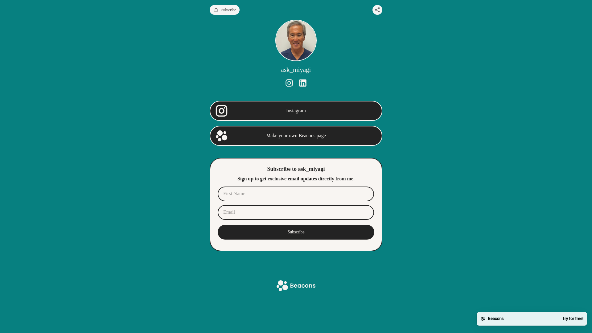 website screenshot of https://askmiyagi.com/
