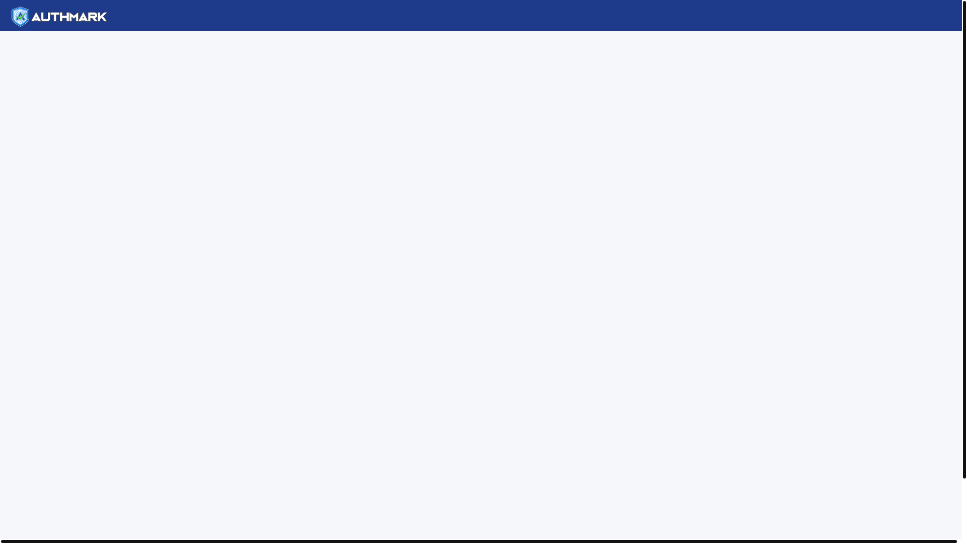 website screenshot of https://authmark-demo.pages.dev/