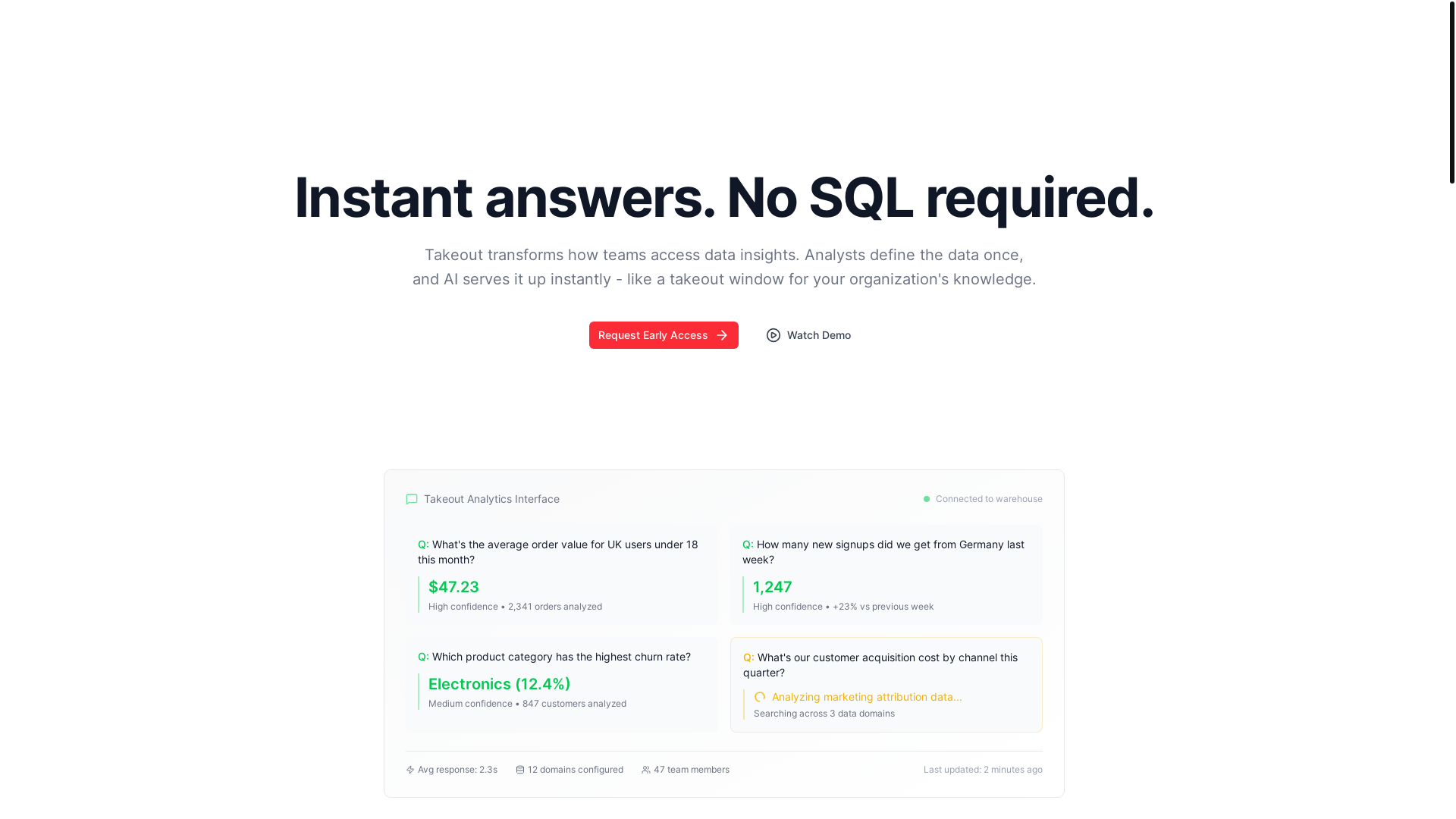 website screenshot of https://takeoutforteams.com/