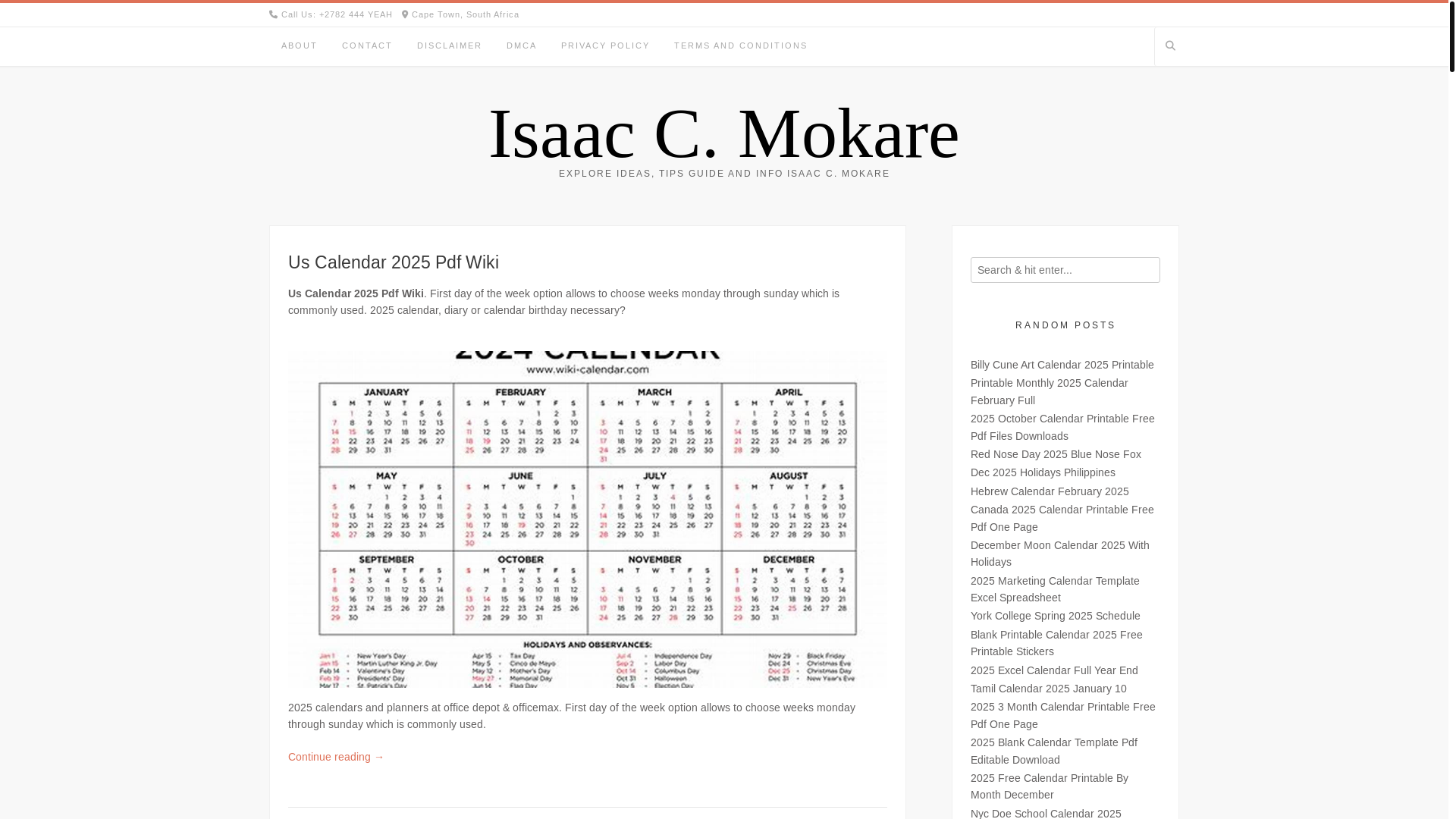 website screenshot of https://isaaccmokare.pages.dev/