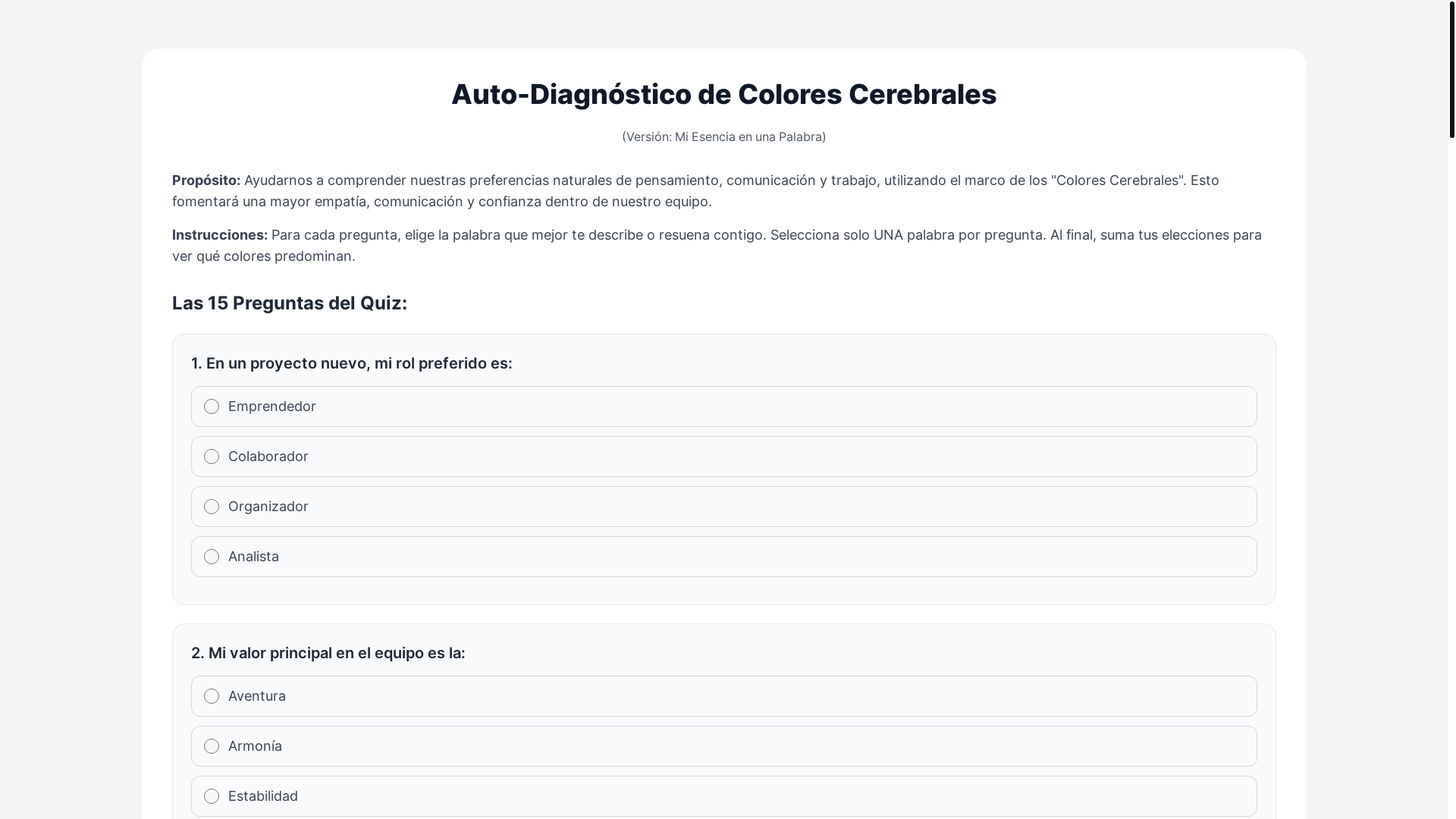 website screenshot of https://testcoloresdelcerebro.com/