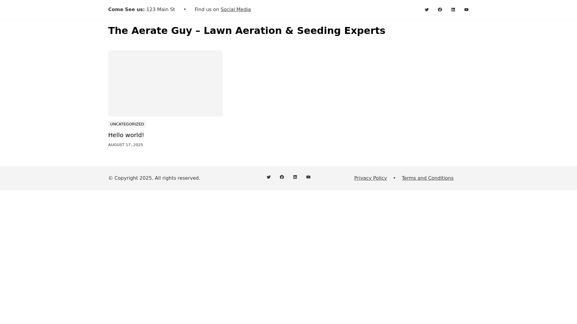 website screenshot of https://aerateguy.com/