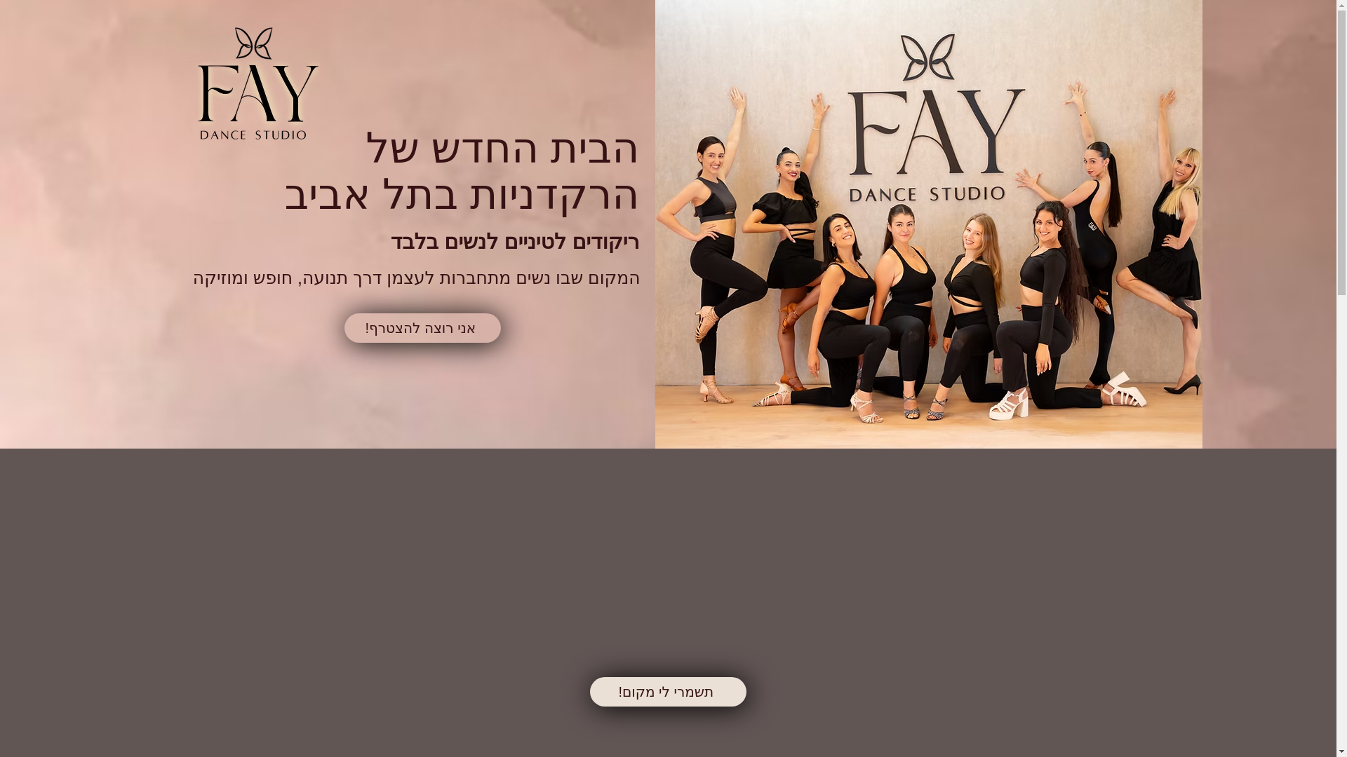 website screenshot of https://faydancestudio.com/