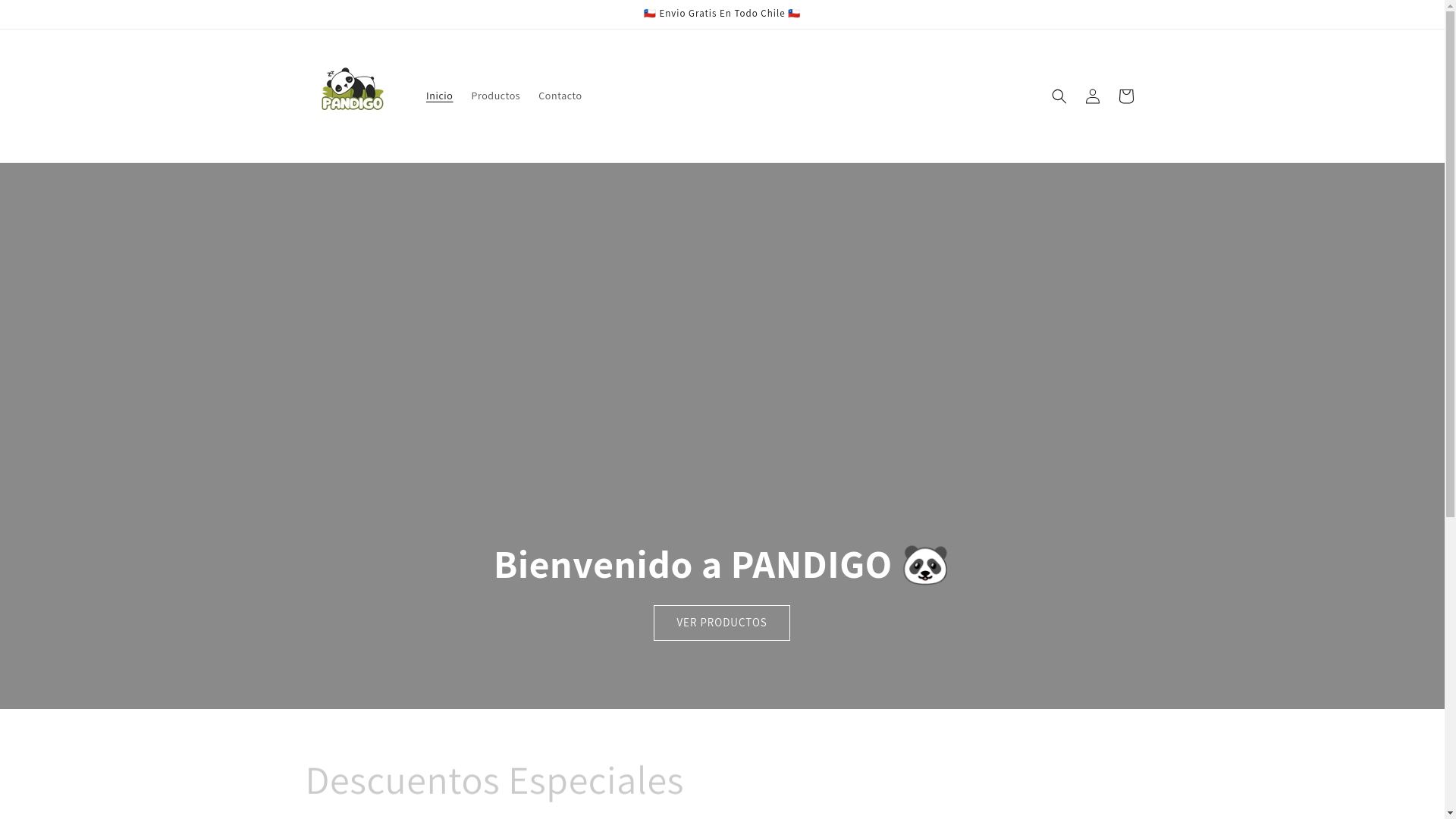 website screenshot of https://pandigoshop.com/