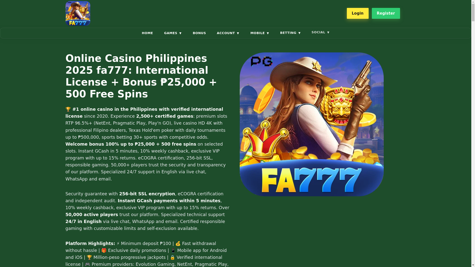 website screenshot of https://fa777fb.com/
