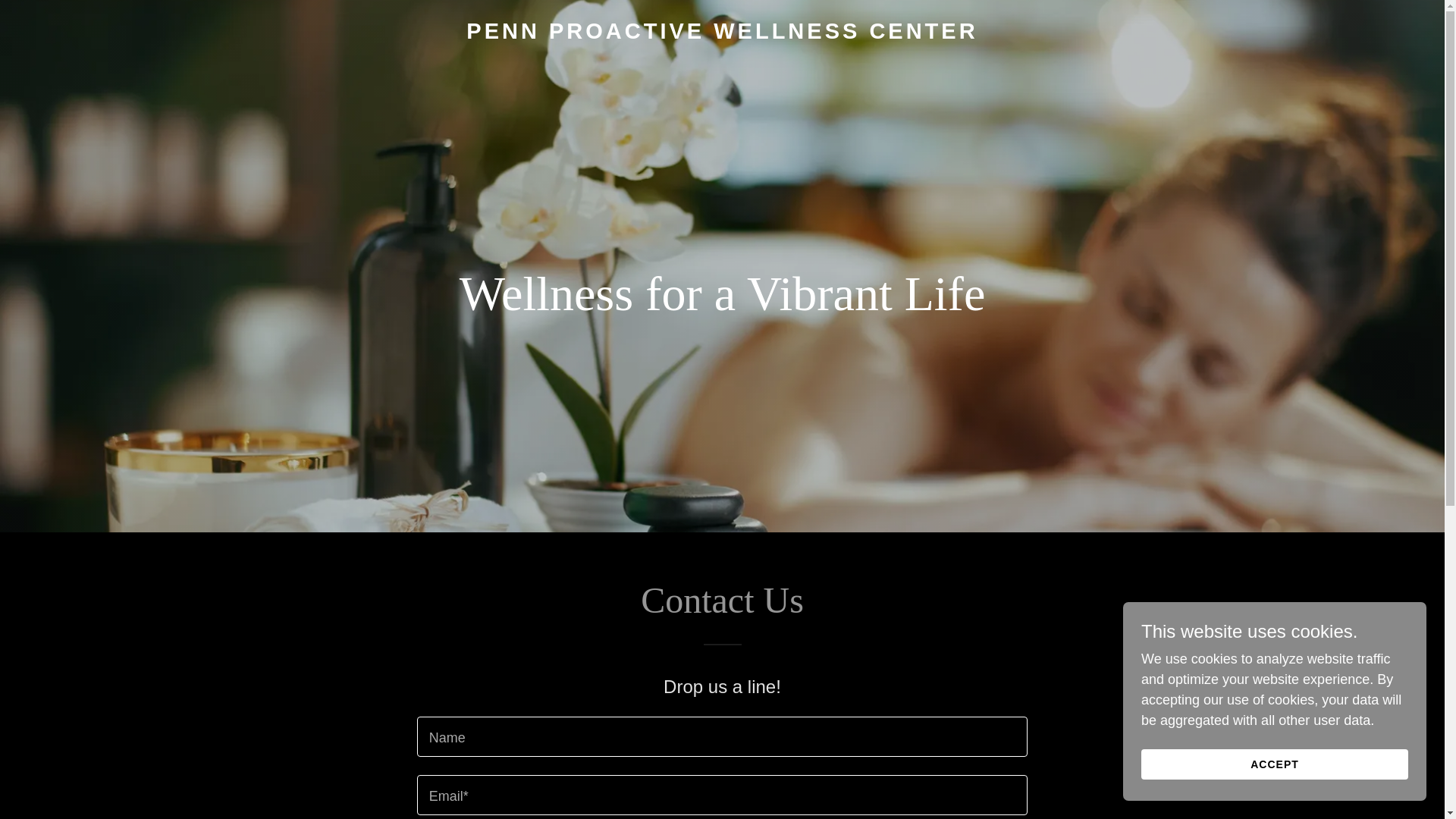 website screenshot of https://pennproactivewellness.com/