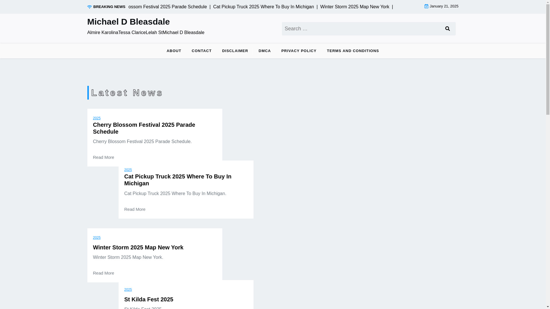 website screenshot of https://michaeldbleasdale.pages.dev/