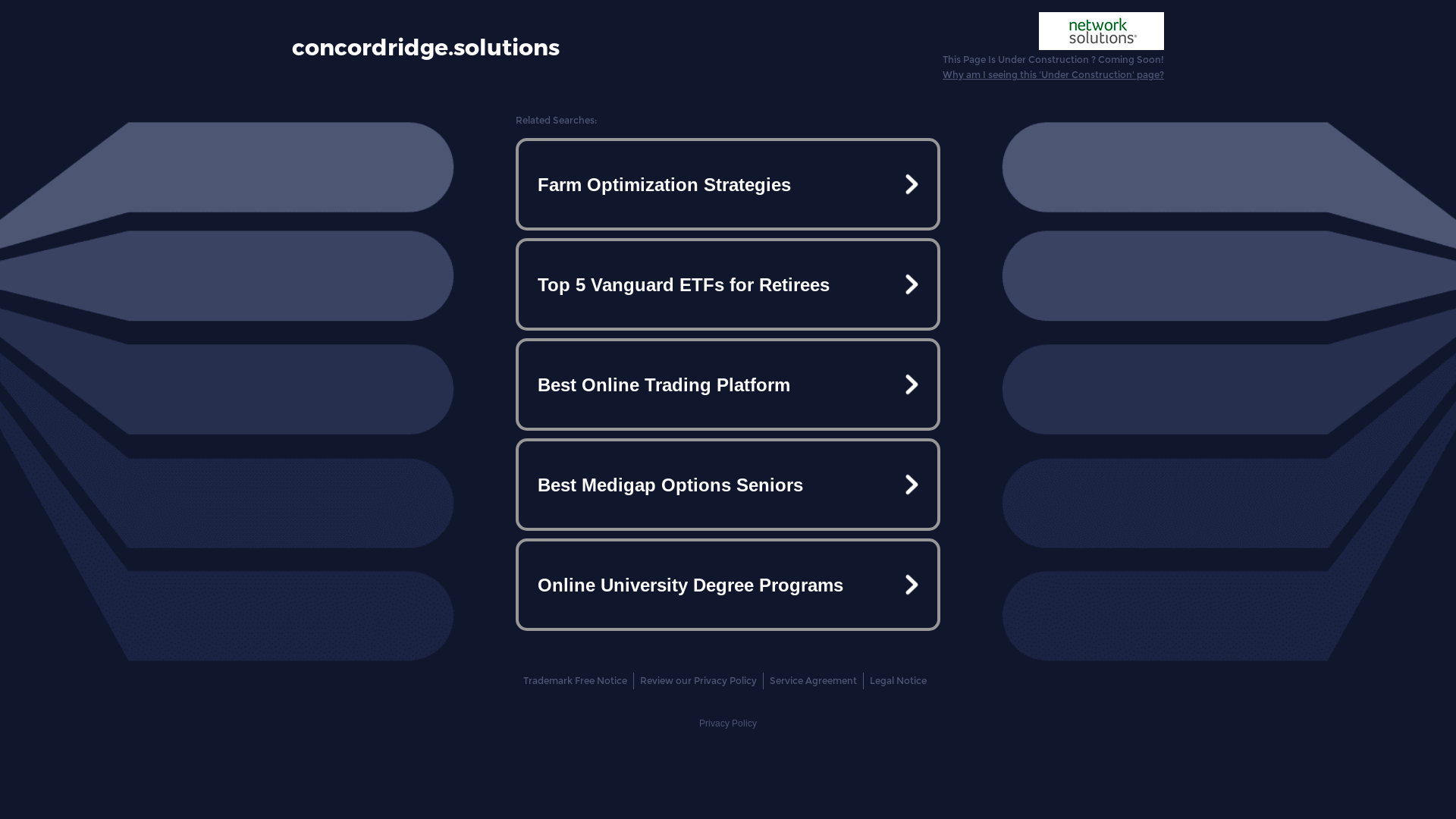 website screenshot of https://concordridge.solutions/