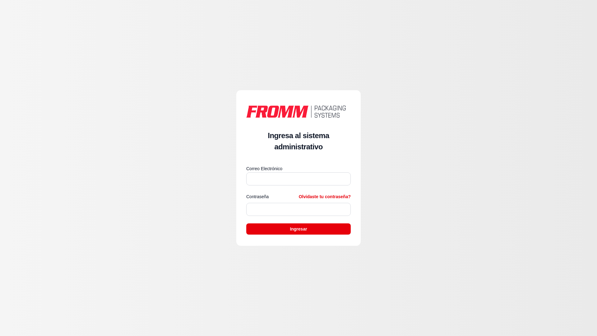 website screenshot of https://fromm-dashboard-prod.pages.dev/