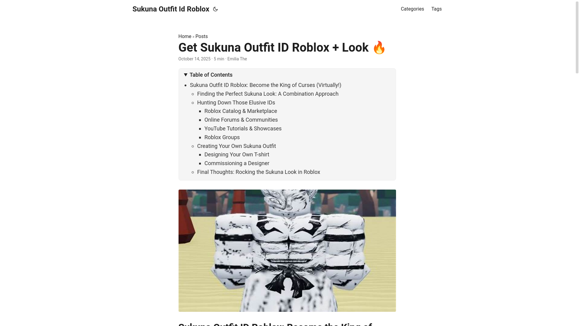 website screenshot of https://sukuna-outfit-id-roblox.pages.dev/