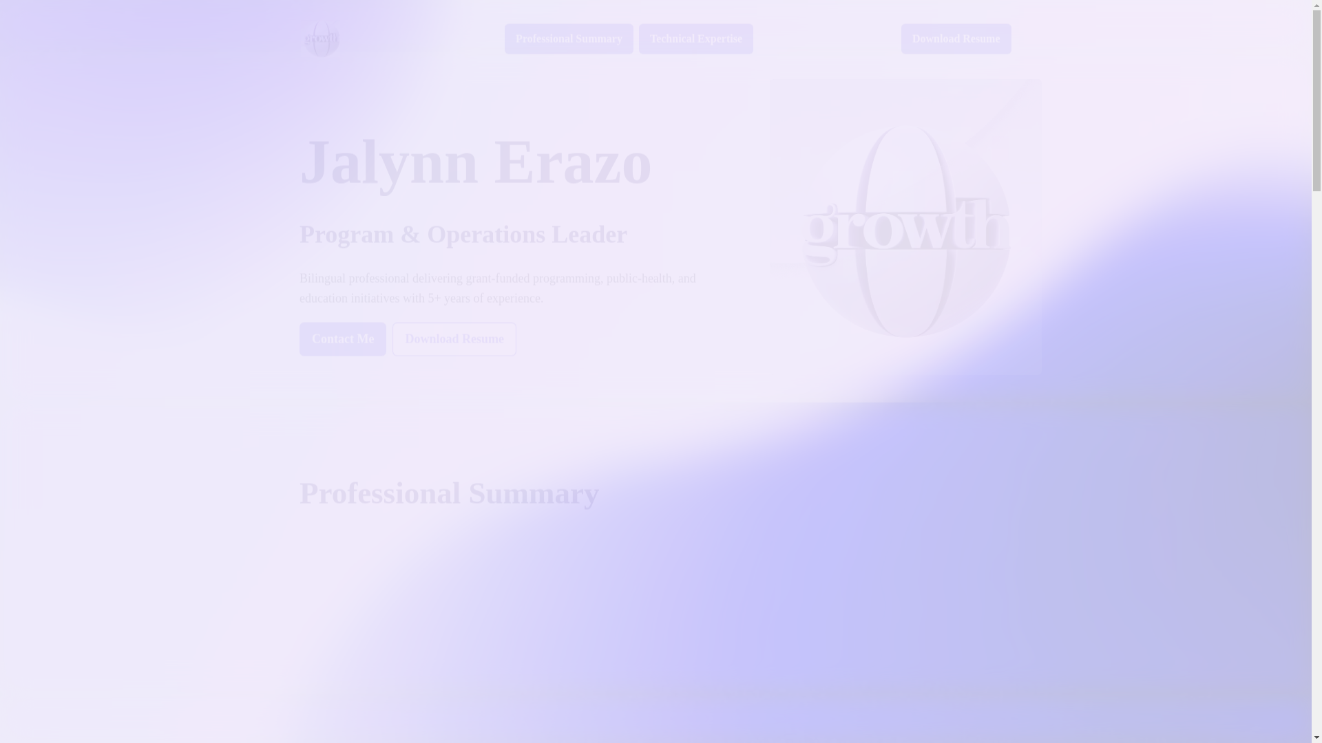 website screenshot of https://jalynerazo.com/