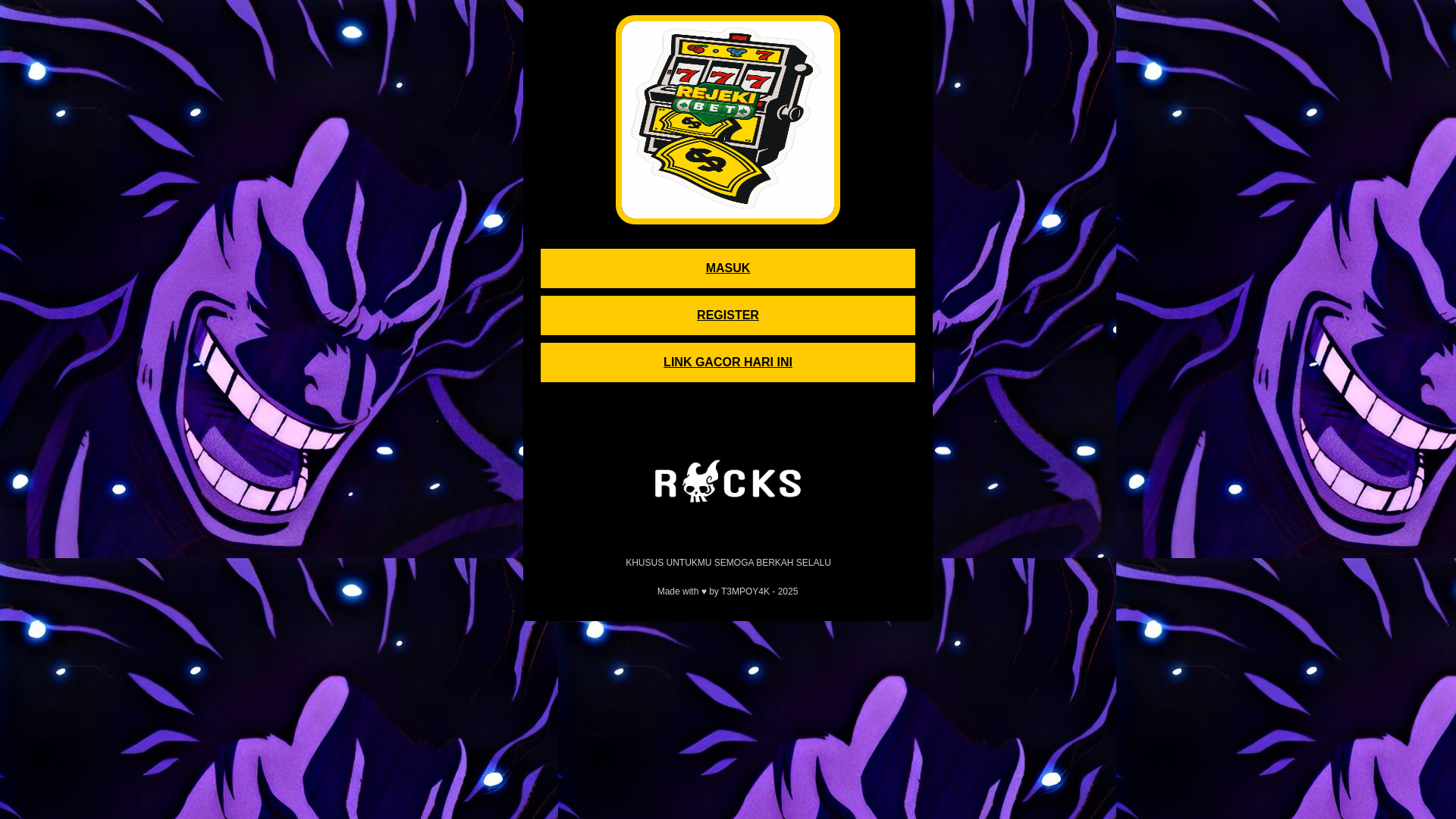 website screenshot of https://rejekibet-zuper.pages.dev/