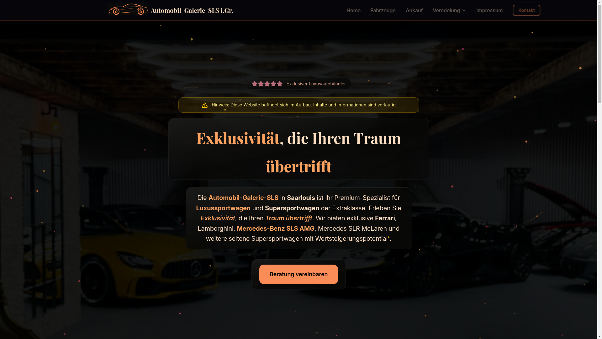 website screenshot of https://autogallerie-saarlouis.de/