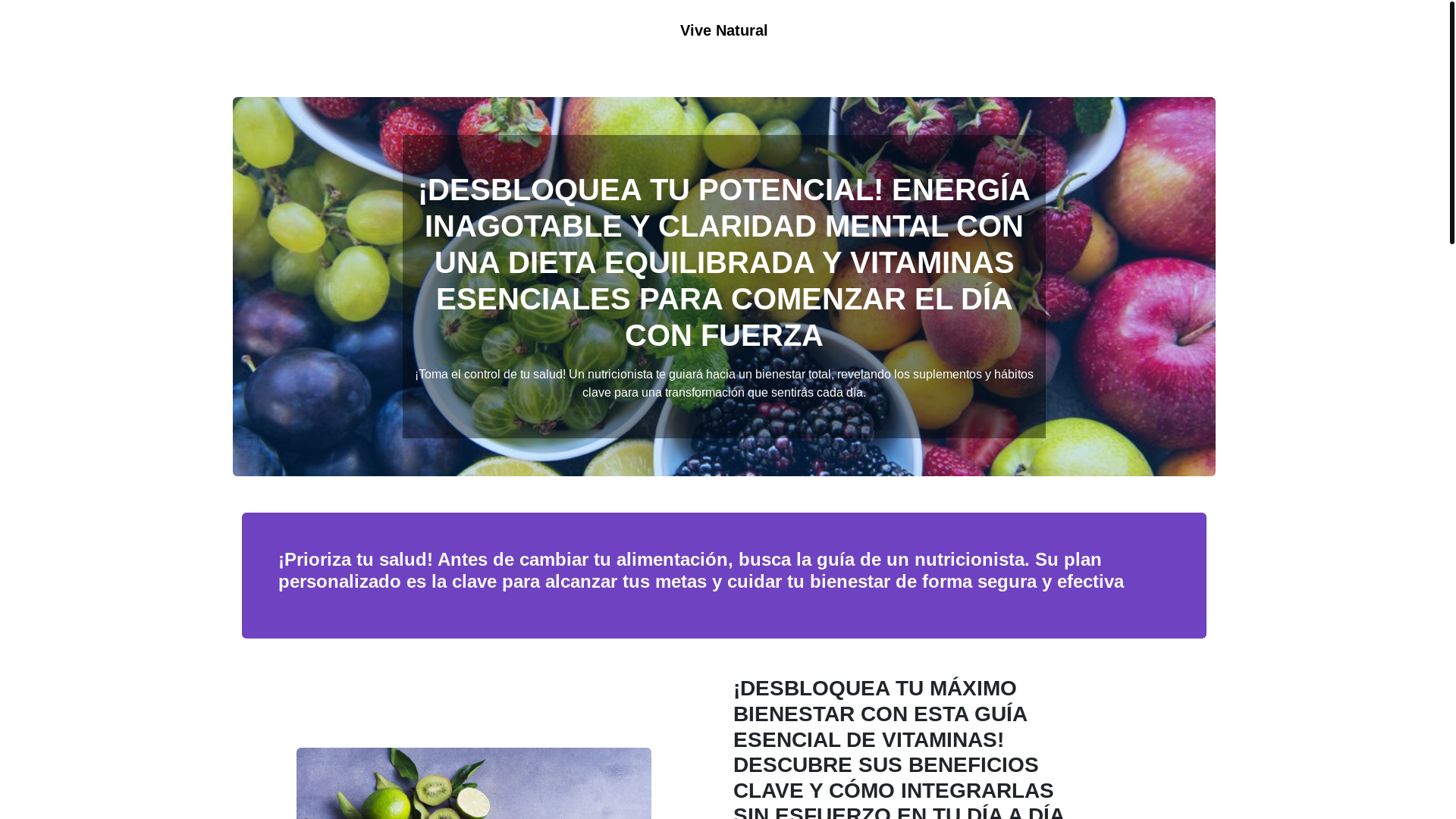 website screenshot of https://vivenaturalrn.com/