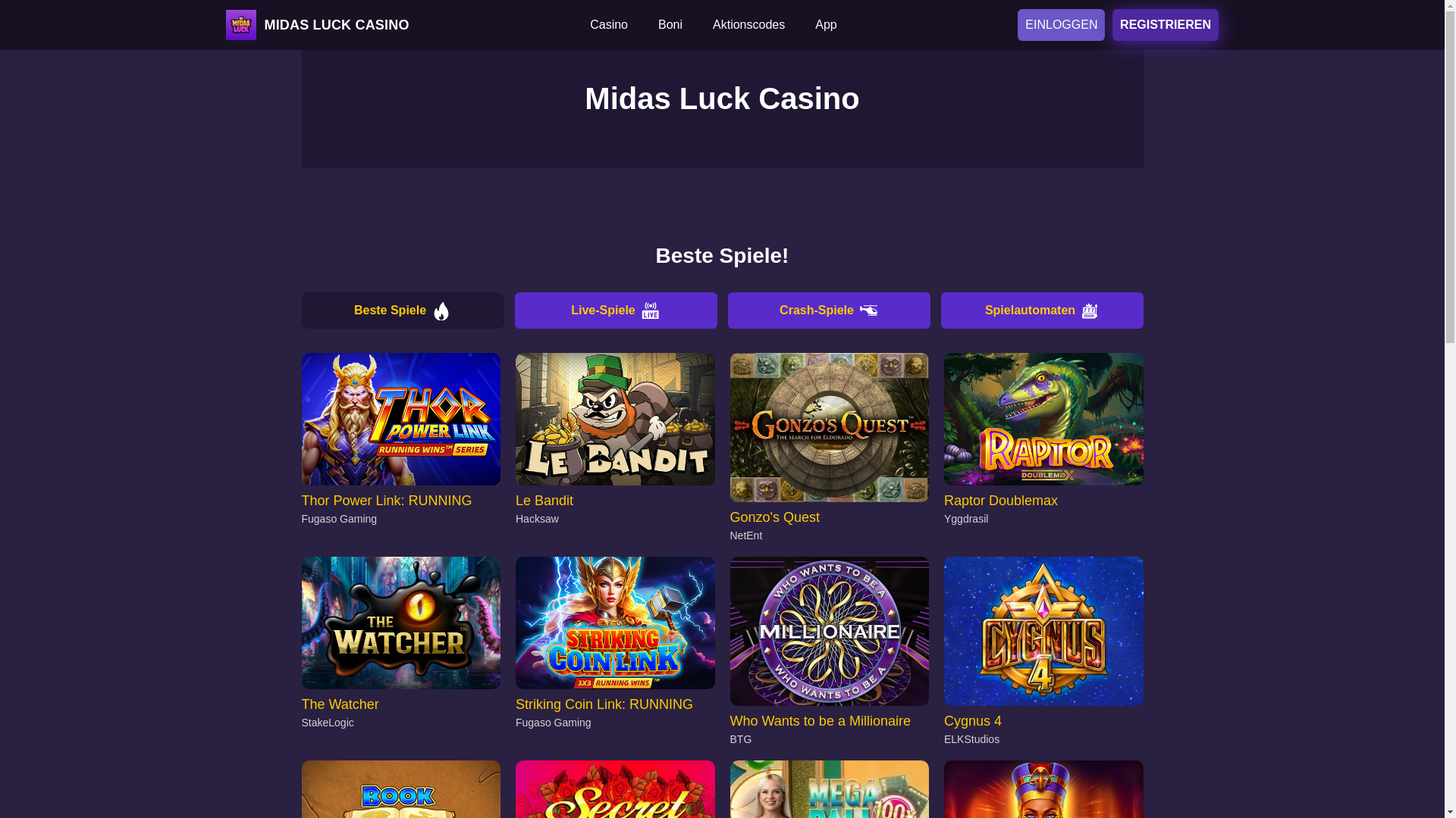 website screenshot of https://midasluckcasinos-com.pages.dev/
