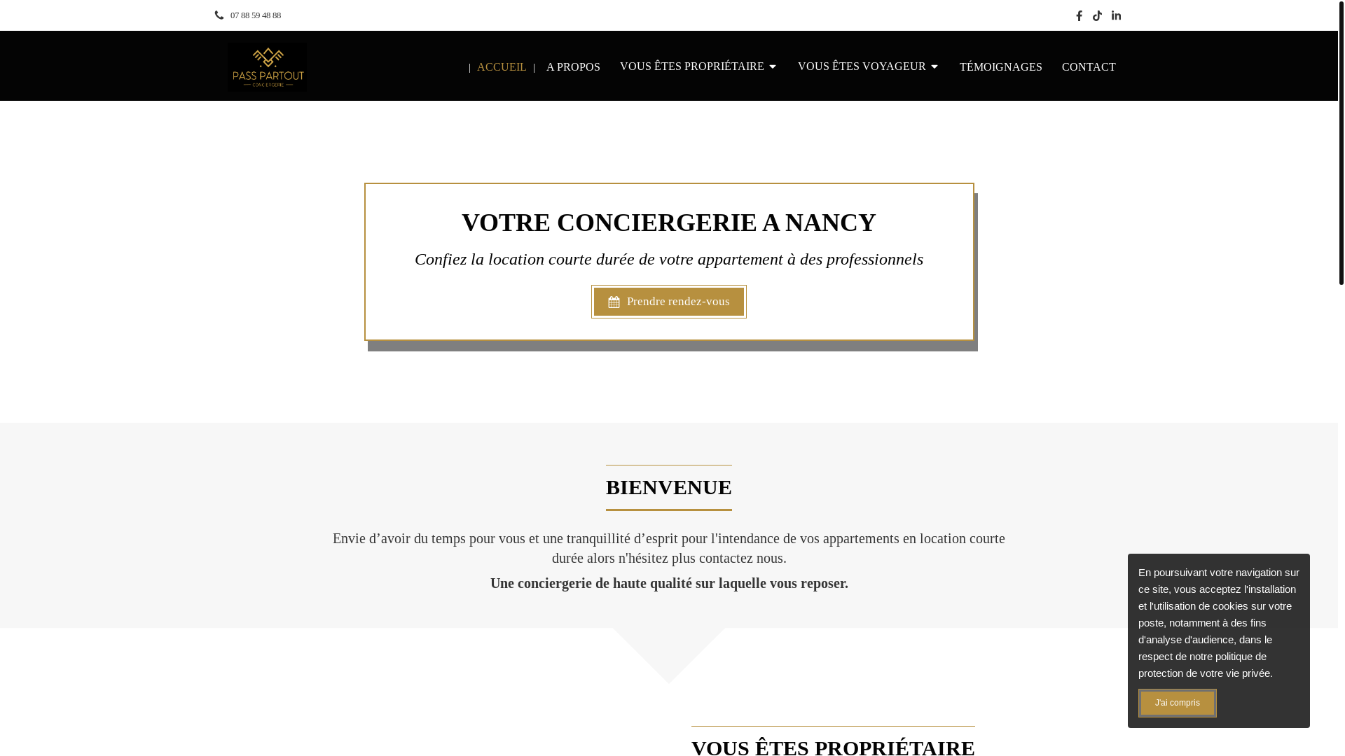 website screenshot of https://passpartout-conciergerie.fr/
