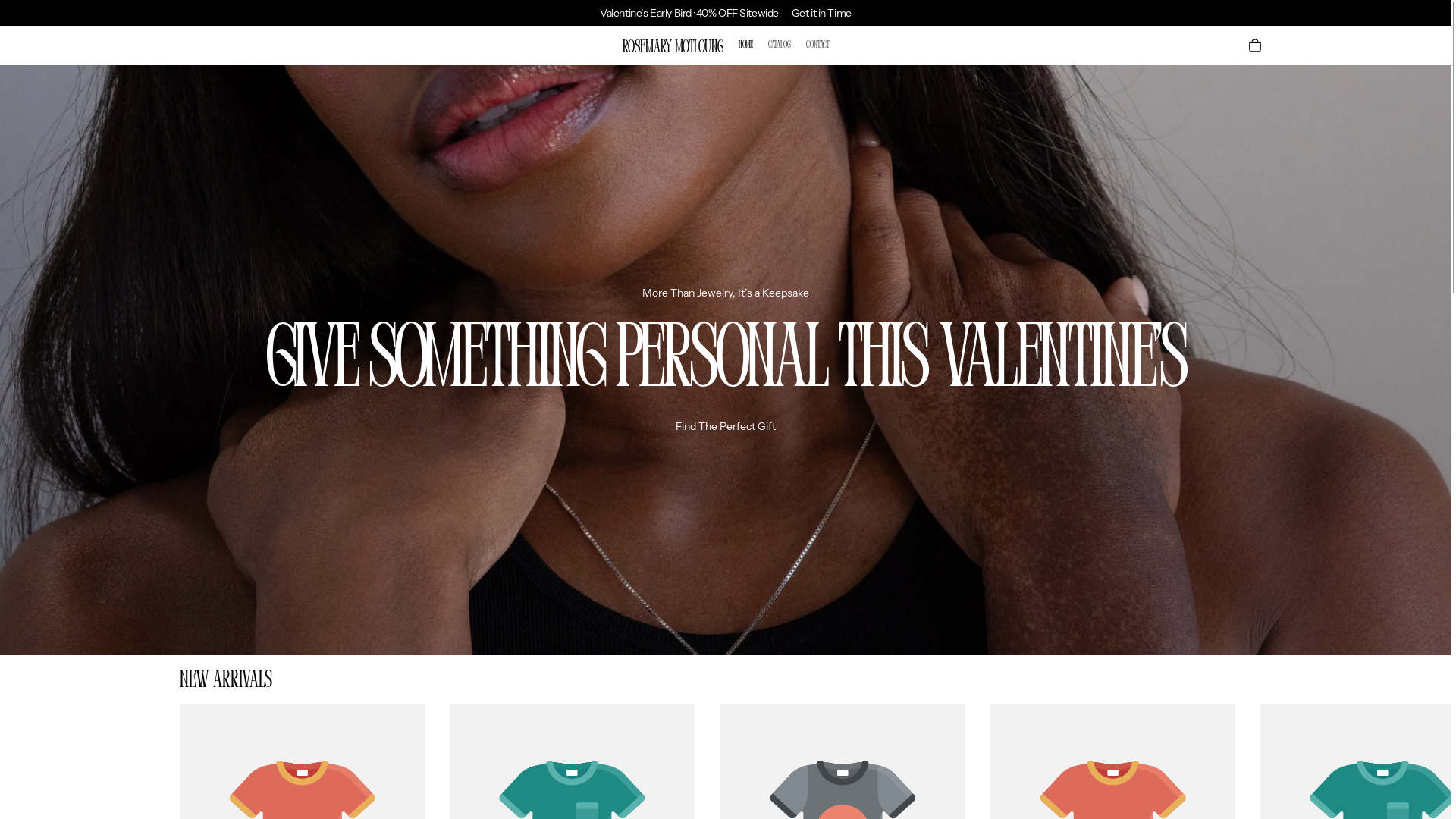 website screenshot of https://rosemarymotloung.com/