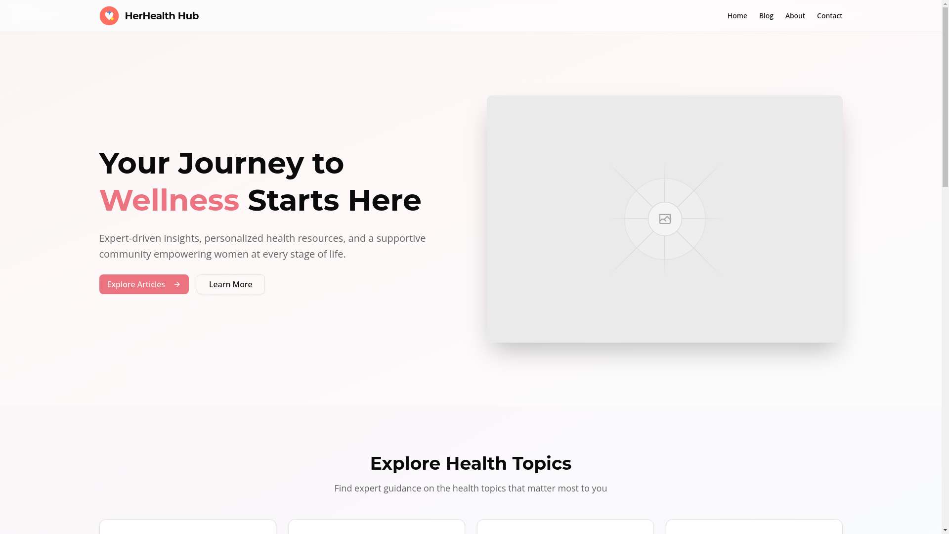 website screenshot of https://herhealthworks.com/