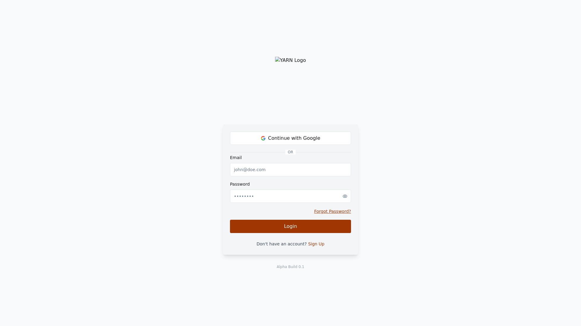 website screenshot of https://writeayarn.com/