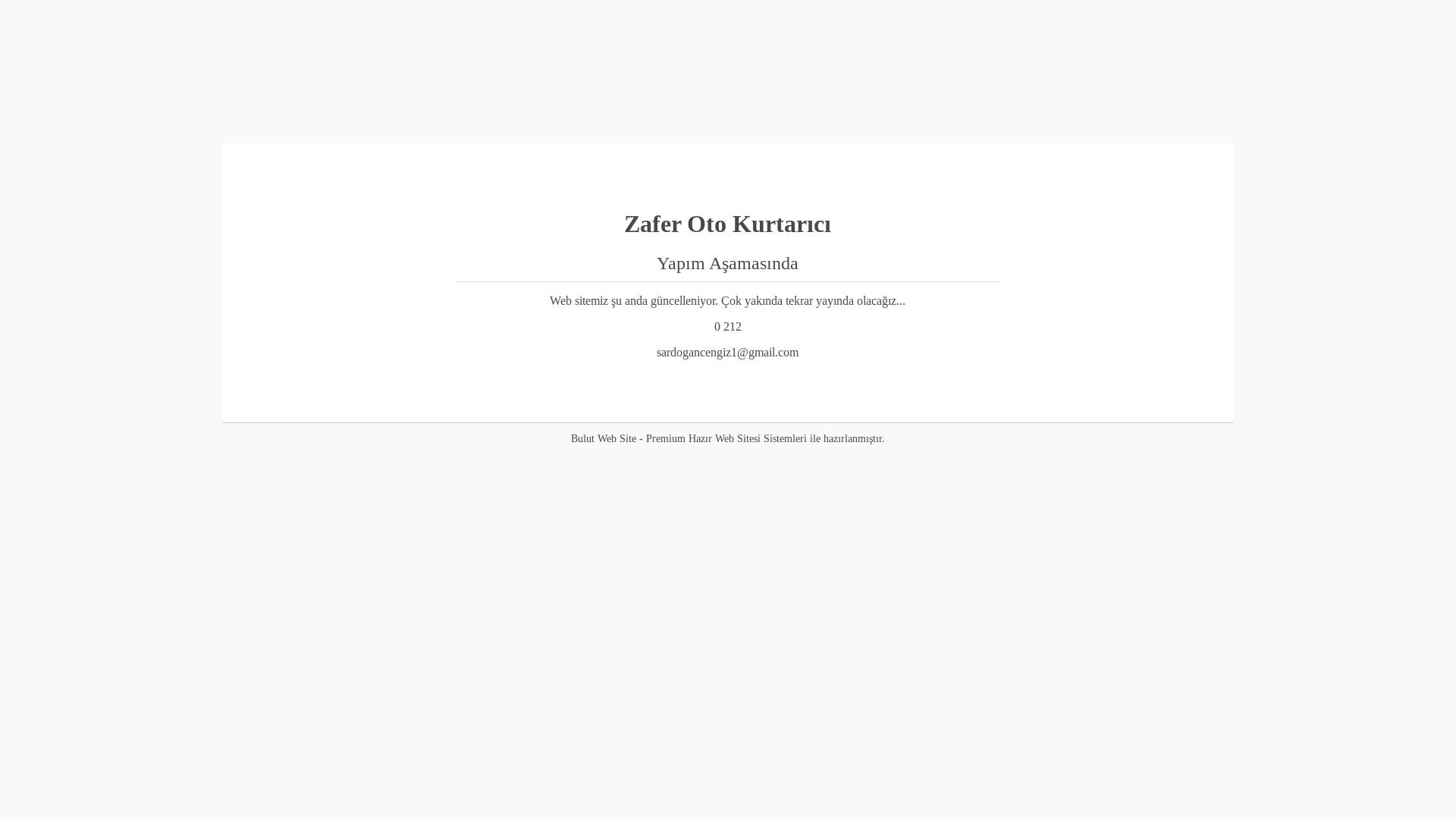 website screenshot of https://zaferotokurtarici.com/
