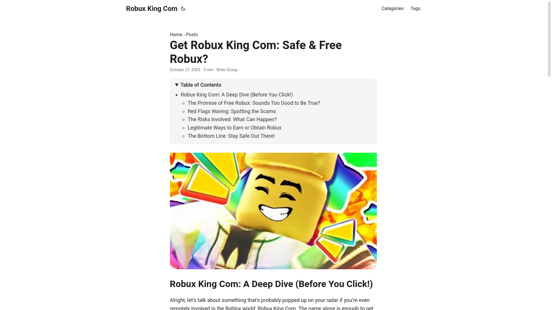 website screenshot of https://robux-king-com.pages.dev/