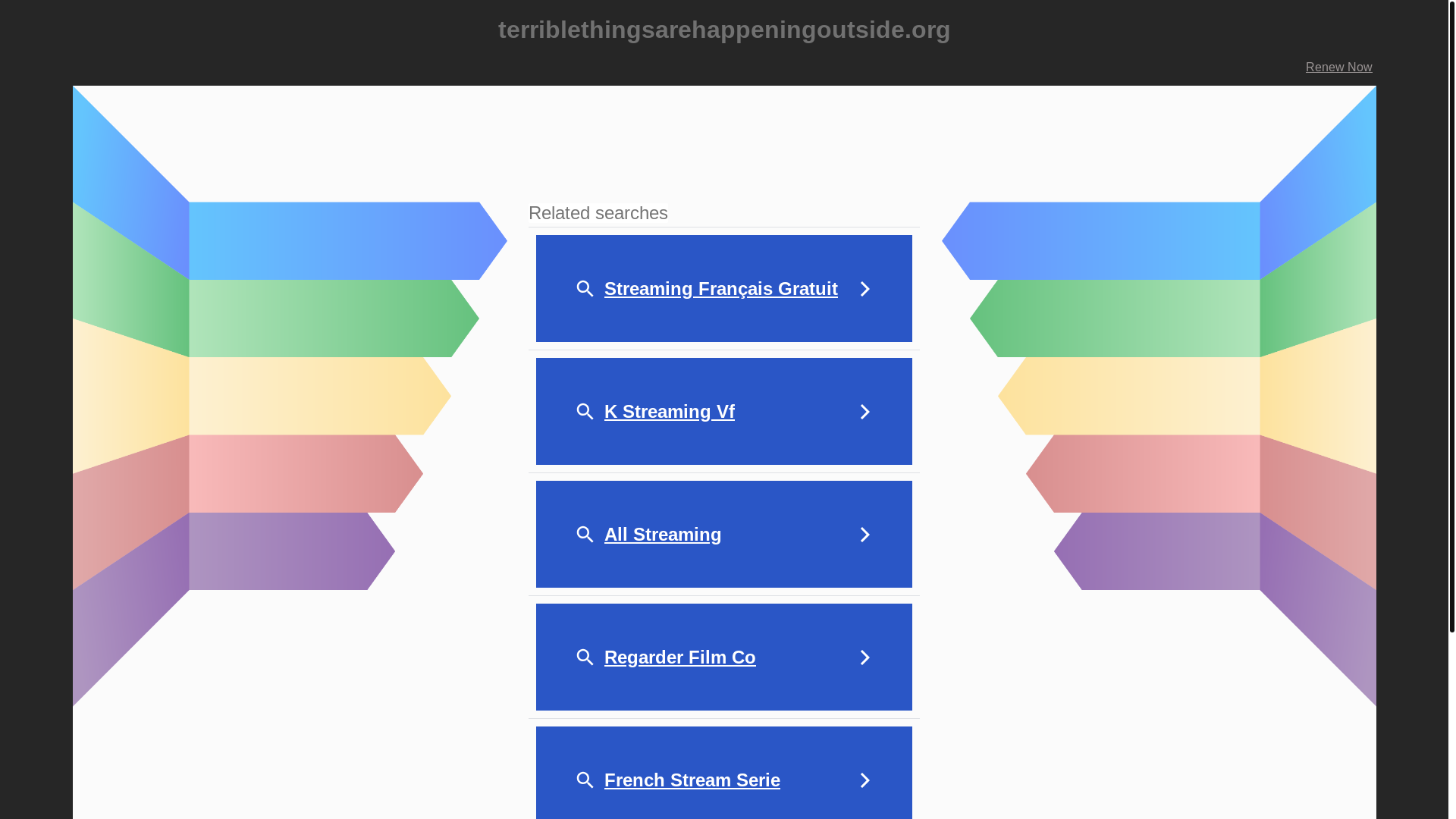 website screenshot of https://terriblethingsarehappeningoutside.org/