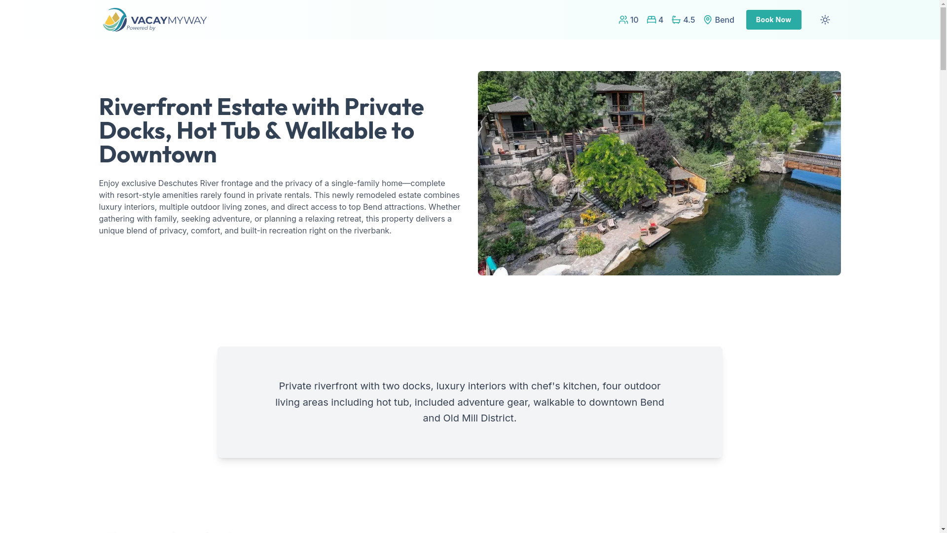 website screenshot of https://riveredge.properties/