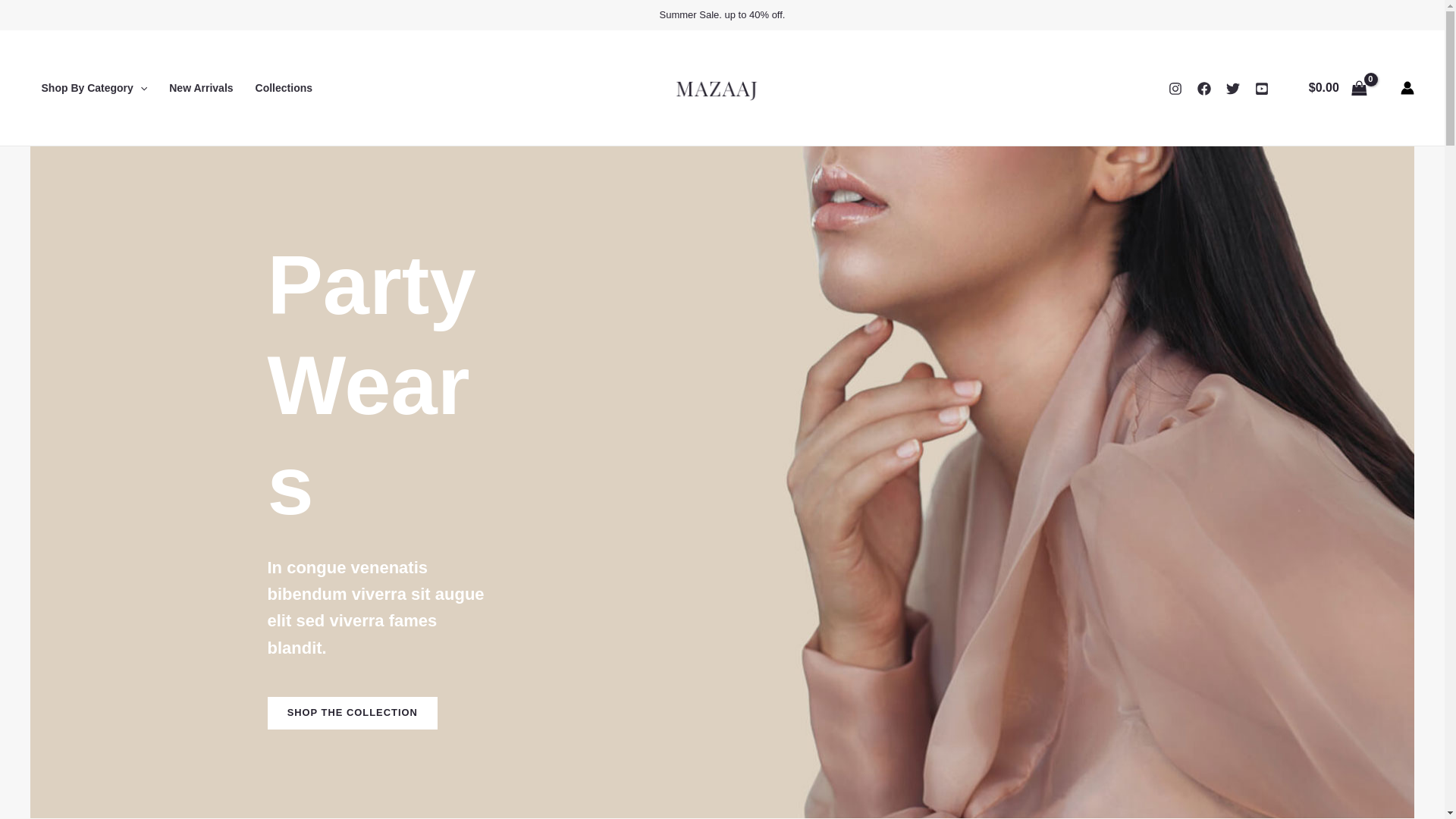 website screenshot of https://mazaaj.pk/