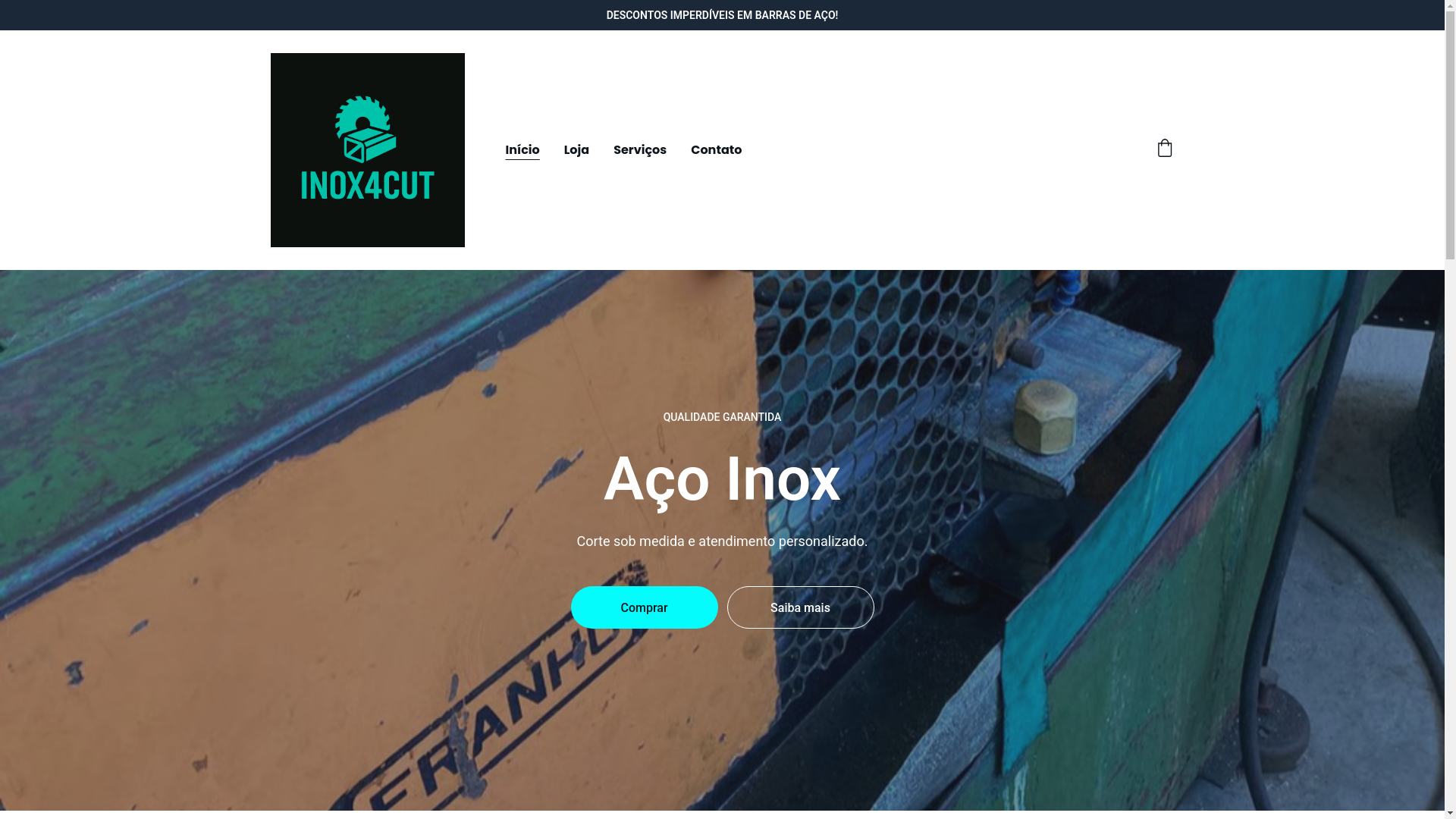 website screenshot of https://inox4cut.com.br/