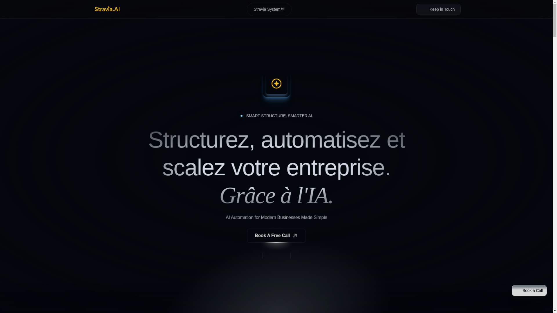 website screenshot of https://stravia.agency/