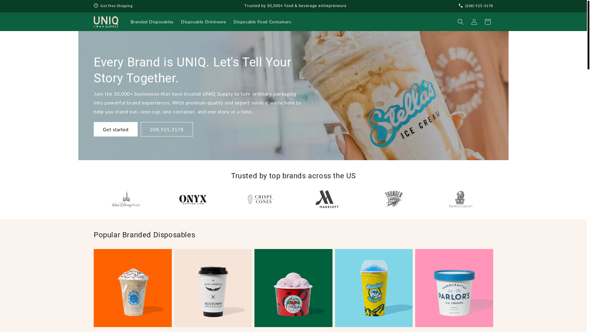 website screenshot of https://uniqsupplyfleet.co/