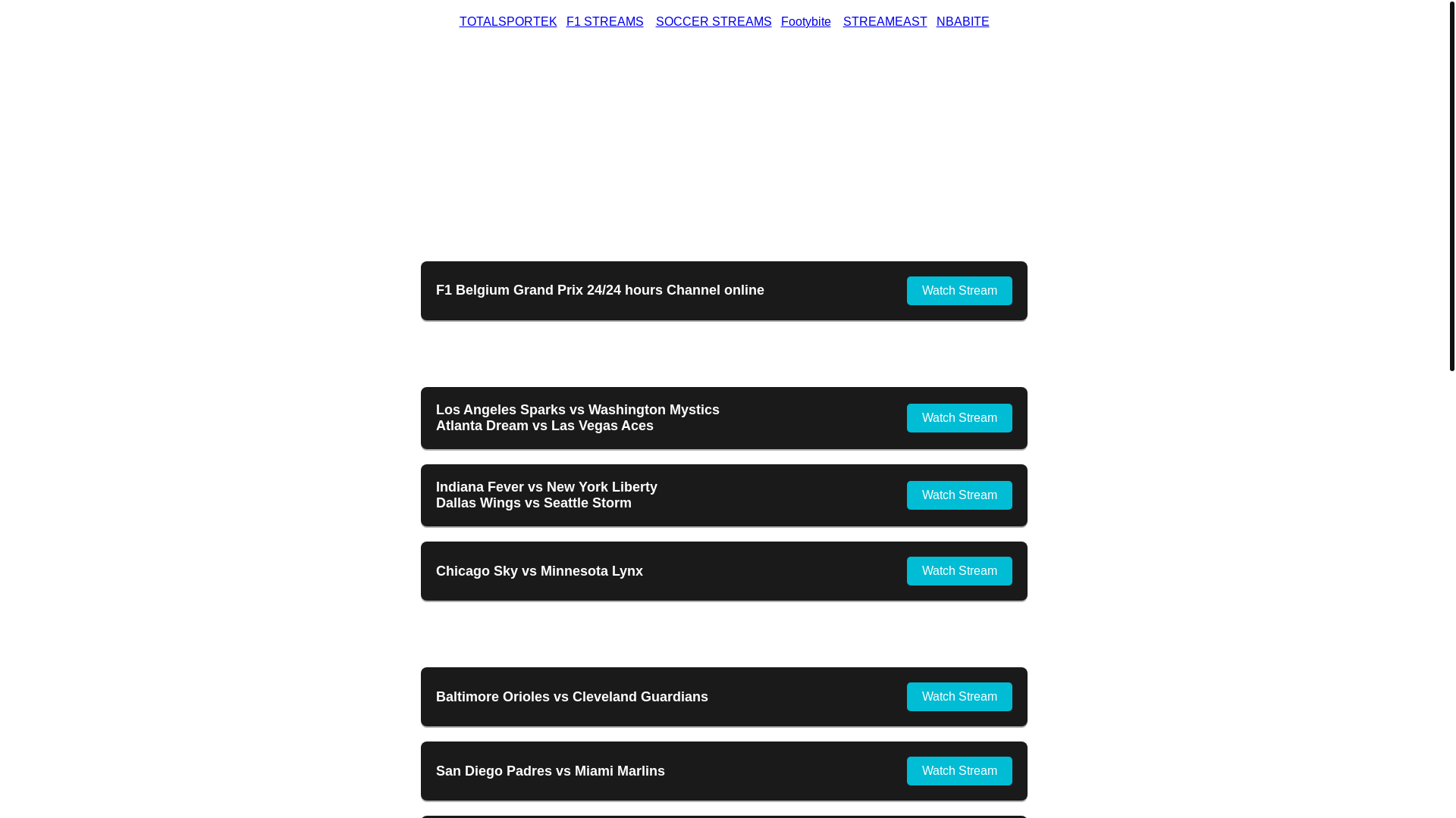 website screenshot of https://streamscenter.live/