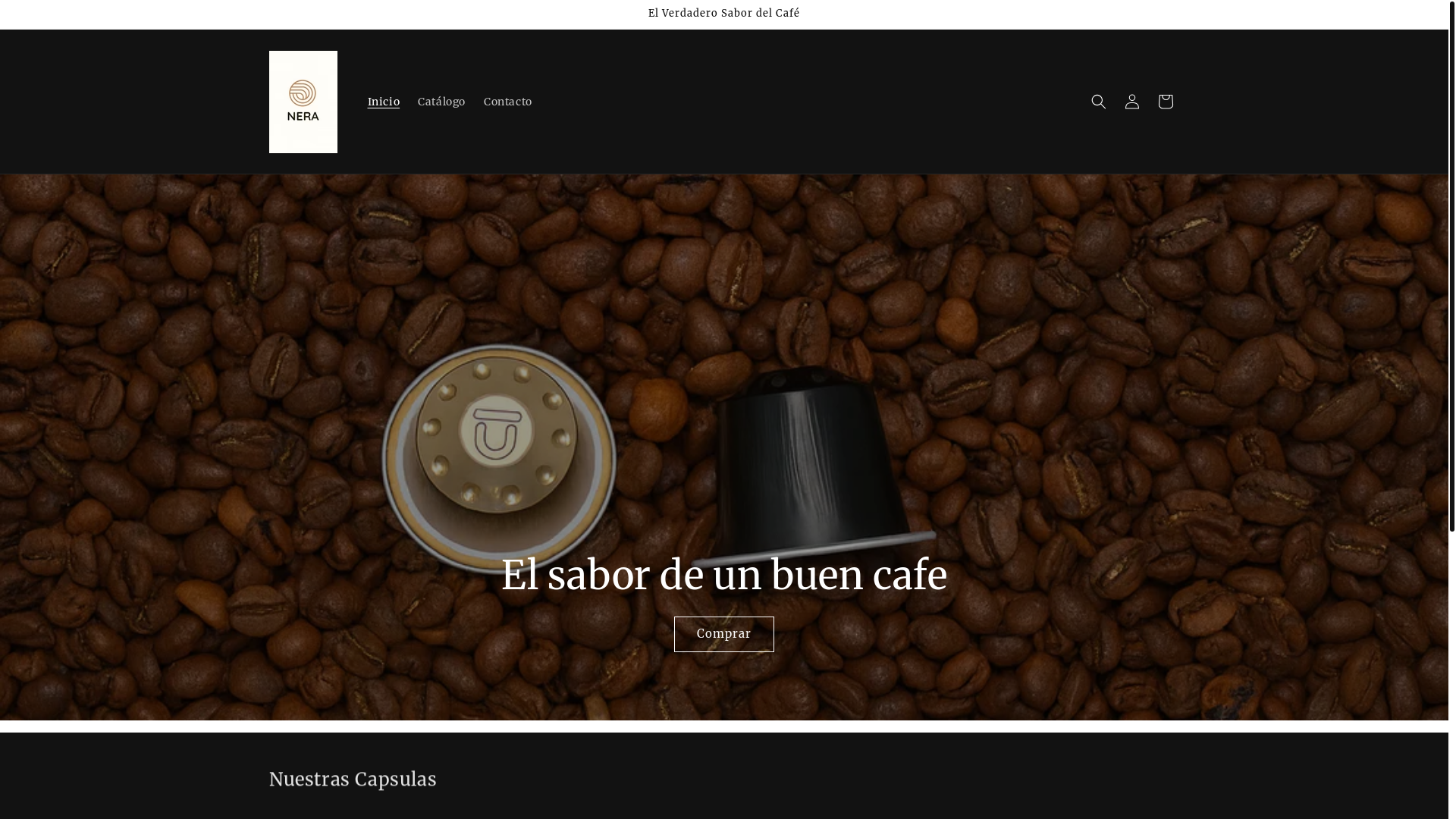 website screenshot of https://neraacoffee.com/