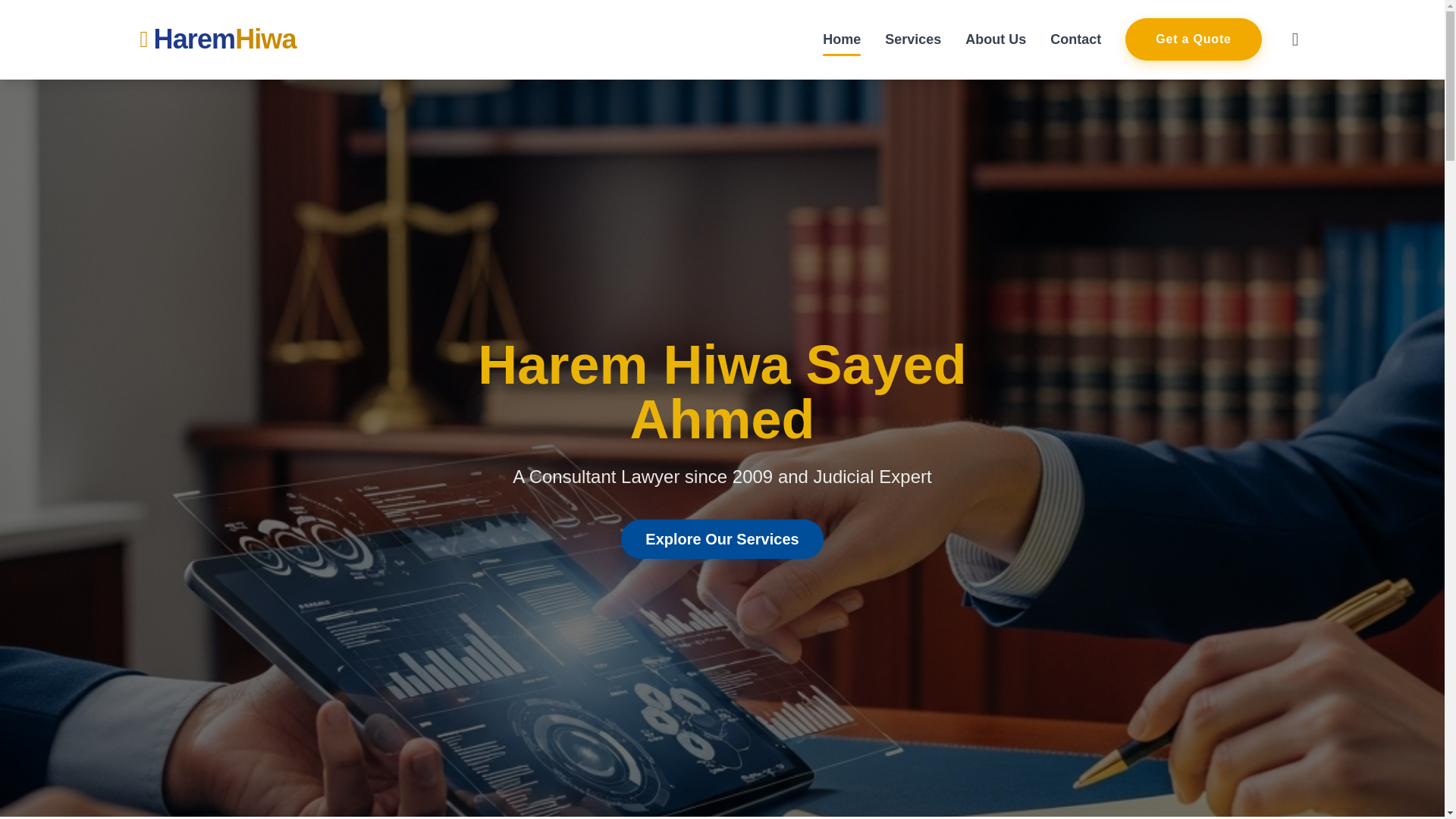website screenshot of https://harem-law-firm.com/