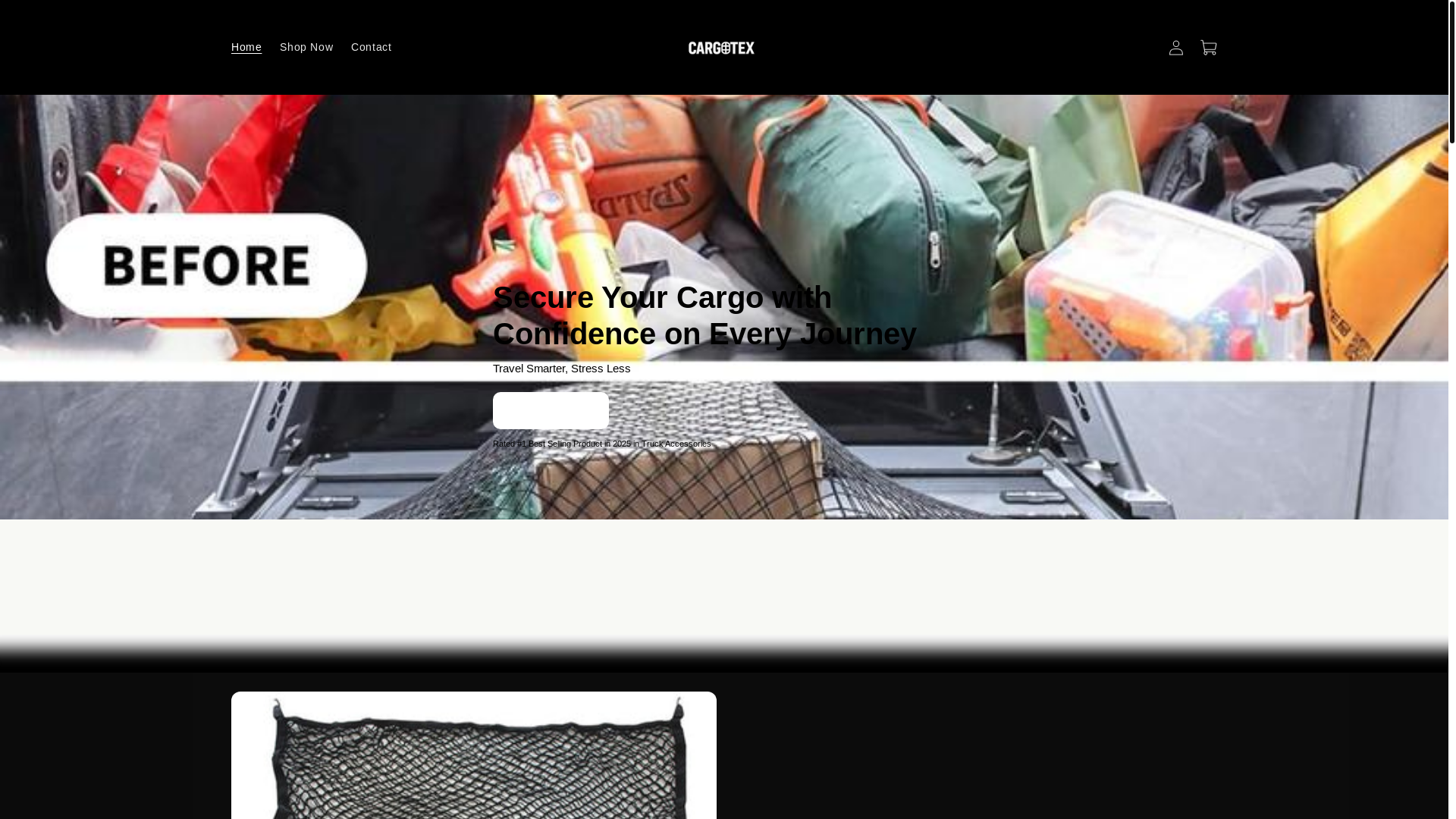 website screenshot of https://cargotex.shop/