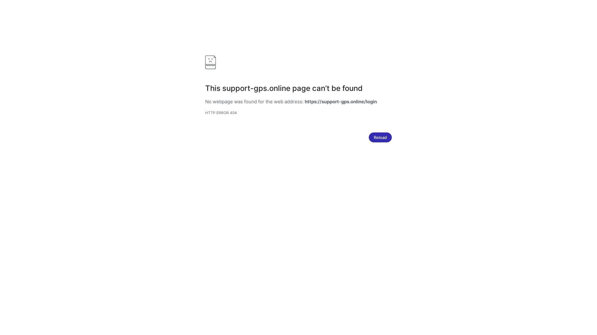 website screenshot of https://support-gps.online/