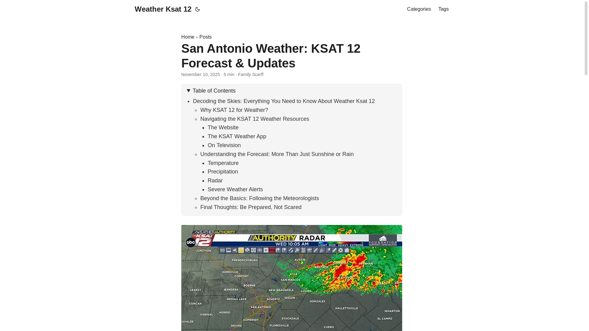 website screenshot of https://weather-ksat-12.pages.dev/