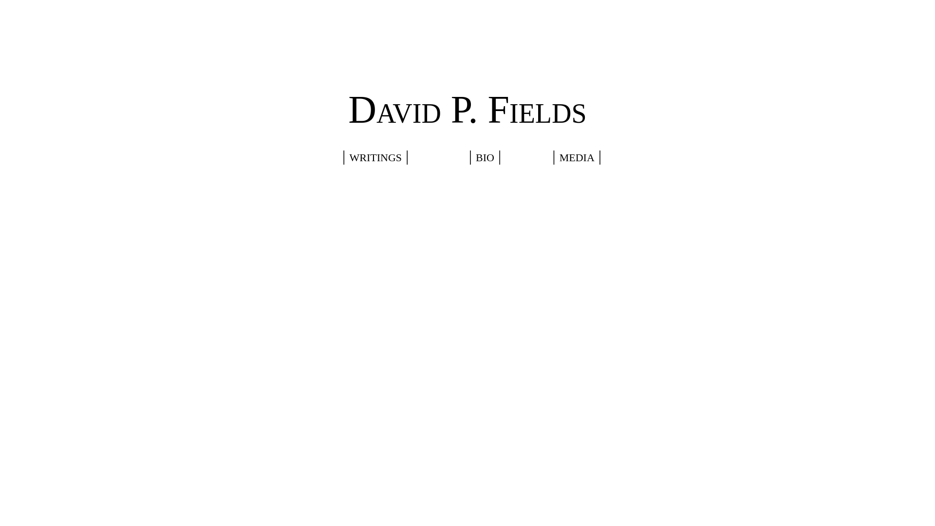 website screenshot of https://davidpfields.org/