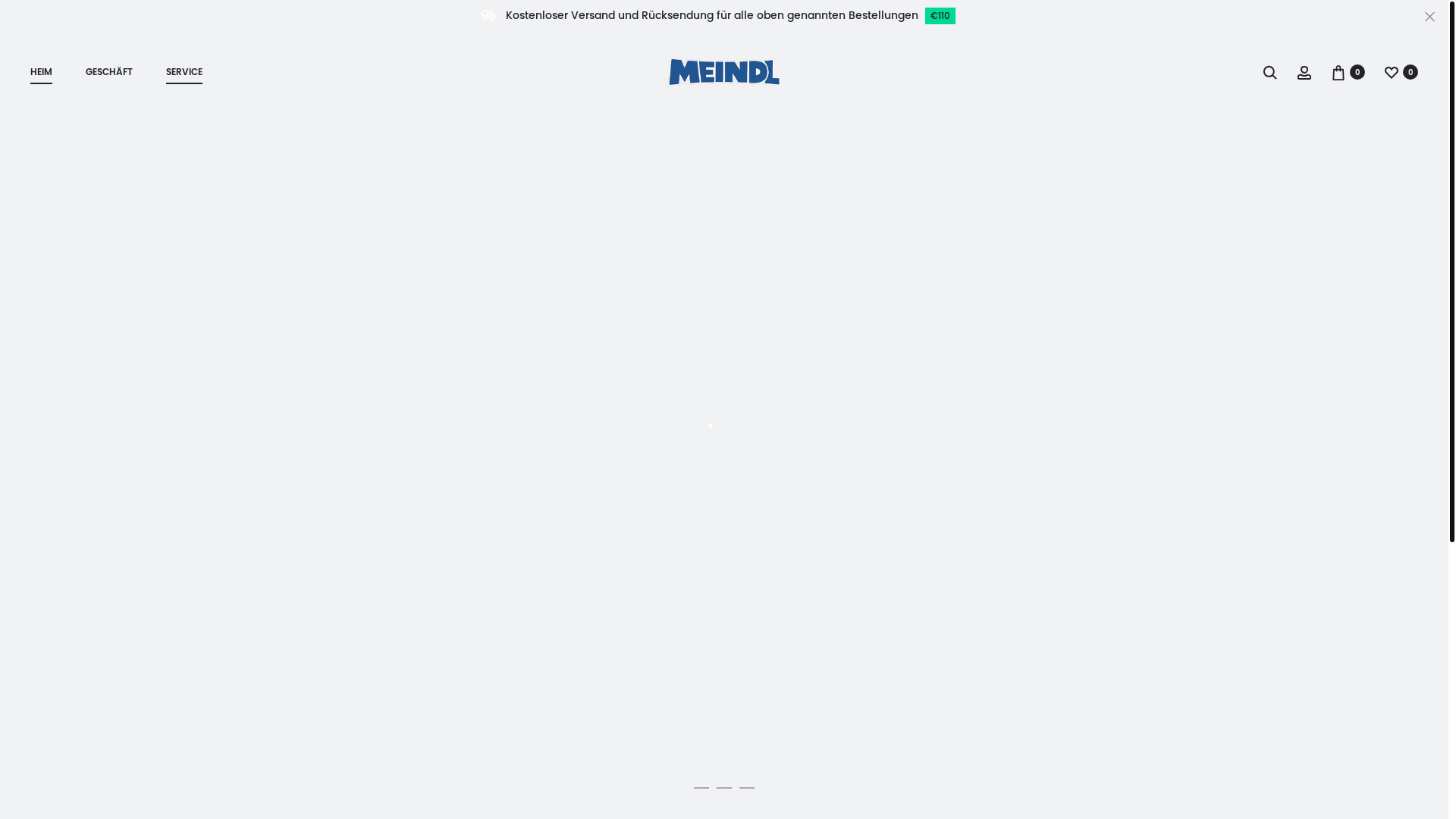 website screenshot of https://www.meindl.com.de/