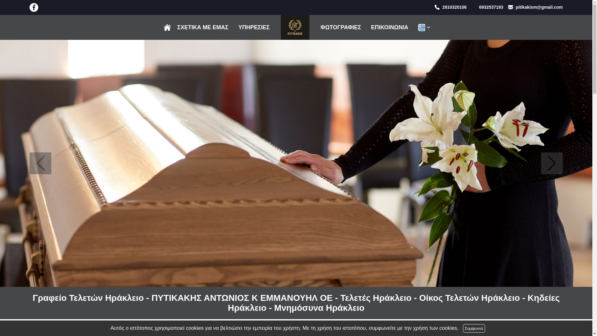 website screenshot of https://pitikakis.gr/
