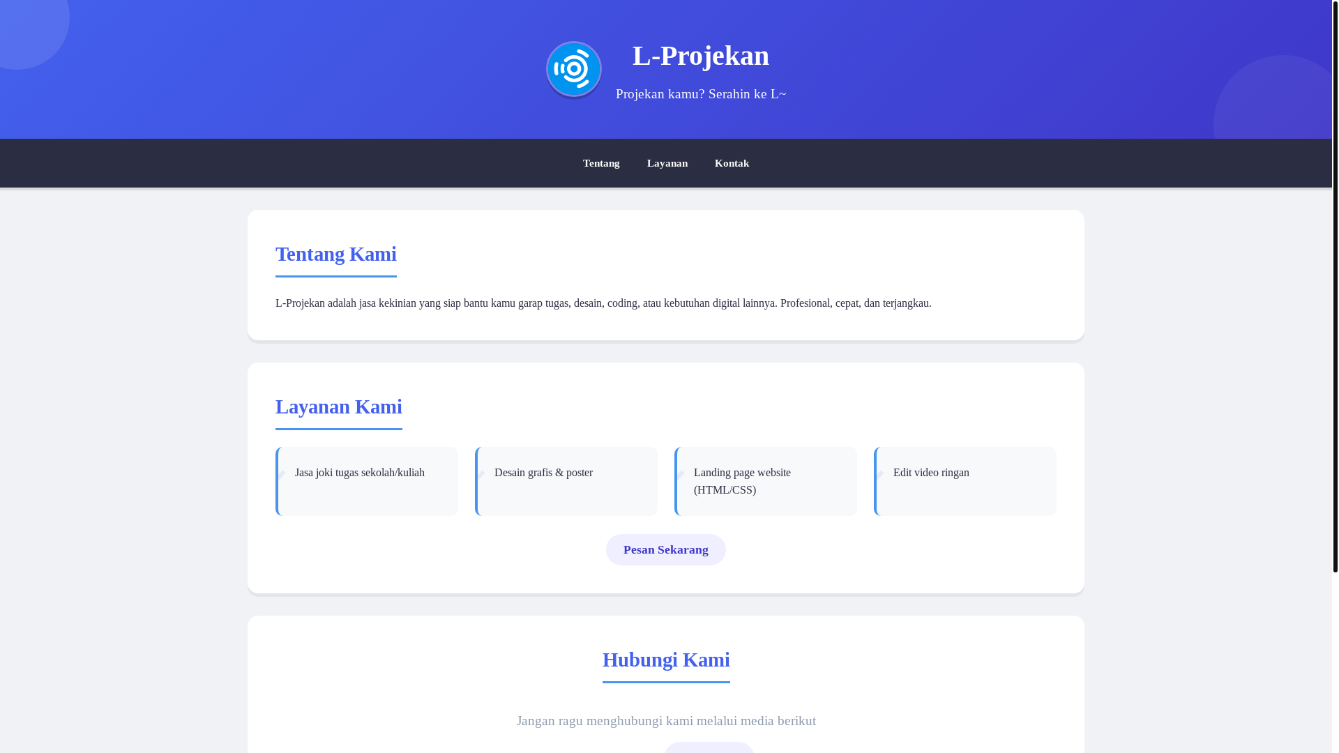 website screenshot of https://l-projekan-web.pages.dev/