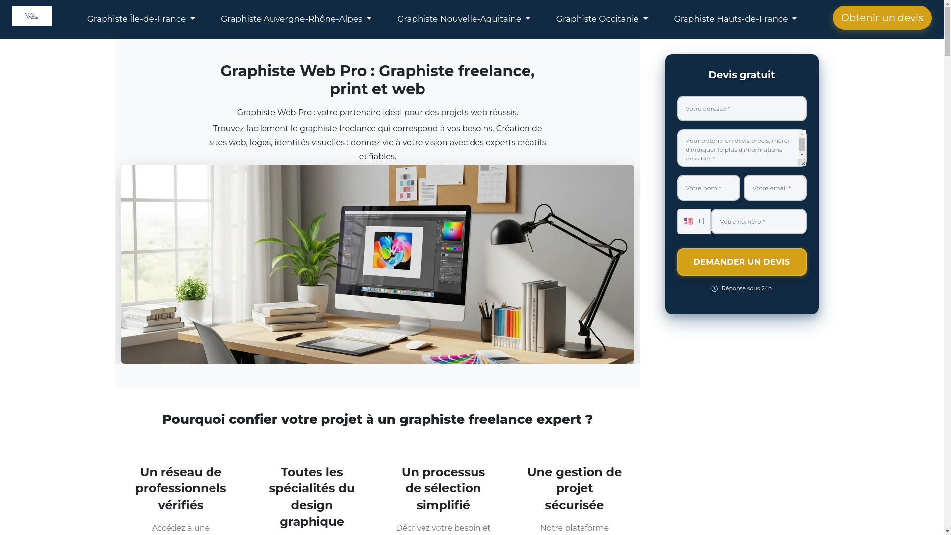 website screenshot of https://graphiste-web-pro-fr.pages.dev/